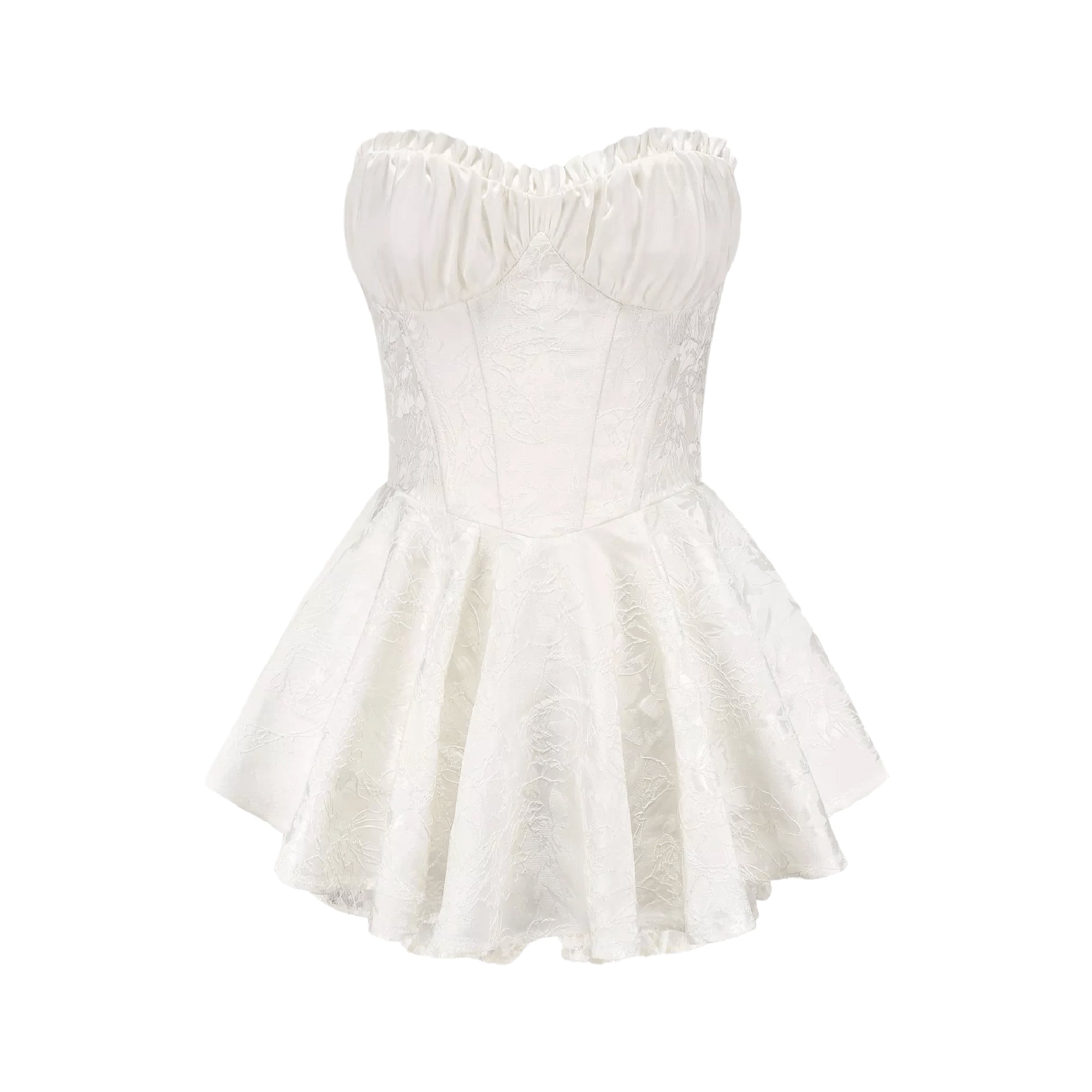Airina lace-embroidered flared mini dress (Final Sale)
