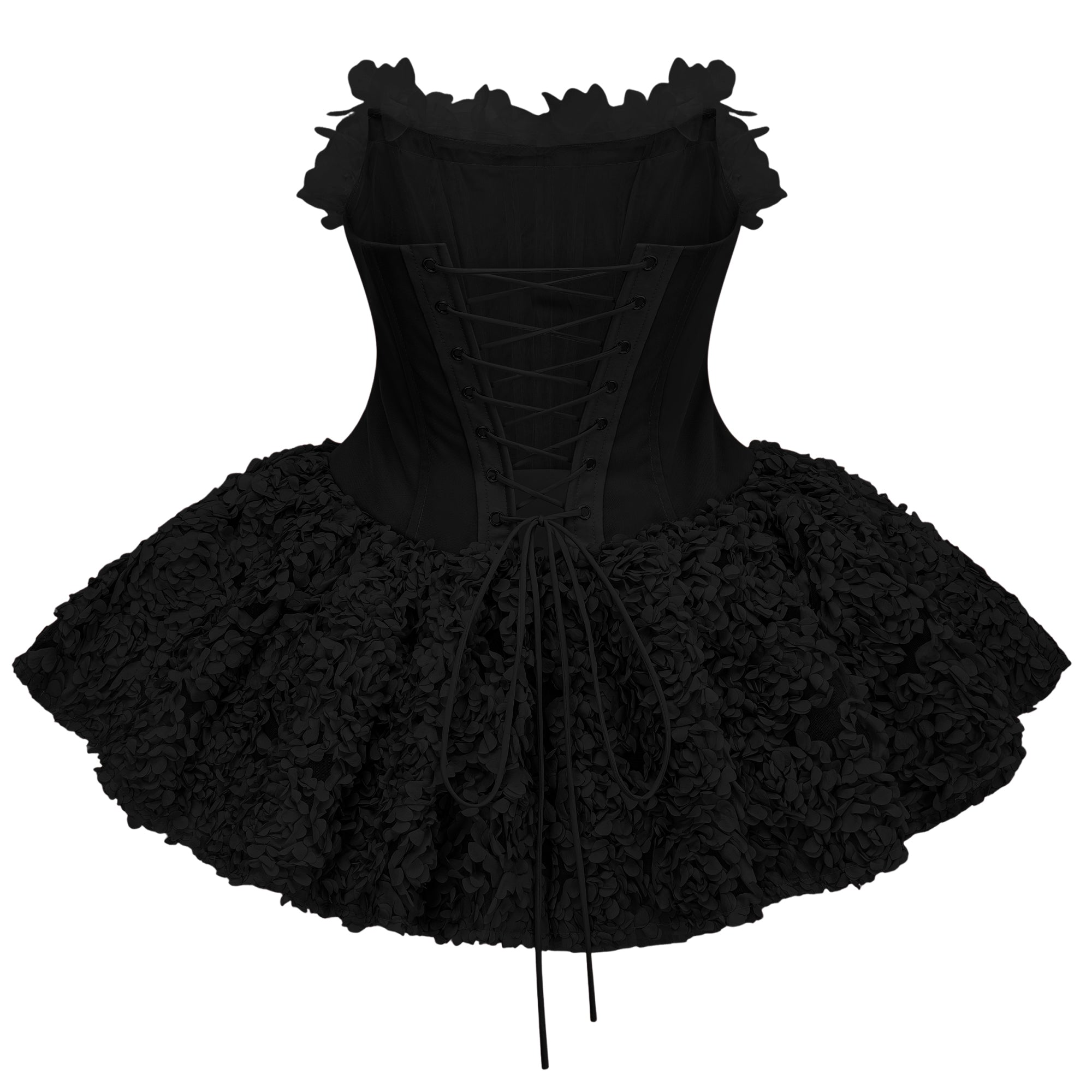 Rachel Black 3D Petal Tulle Mini Dress (Final Sale-US Only)
