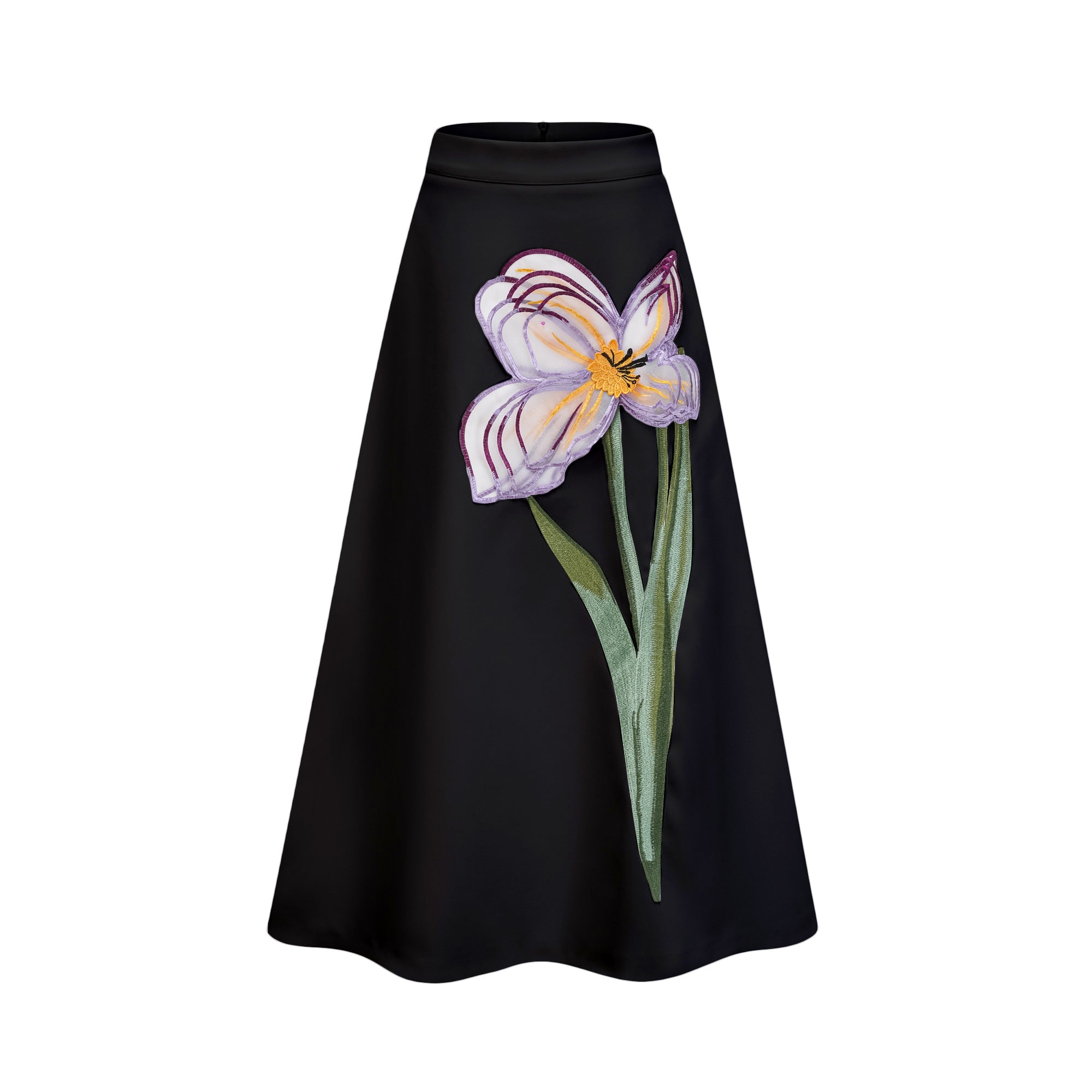Irène Black Sequin Floral Embroidered Matching Set (Final Sale-US Only)