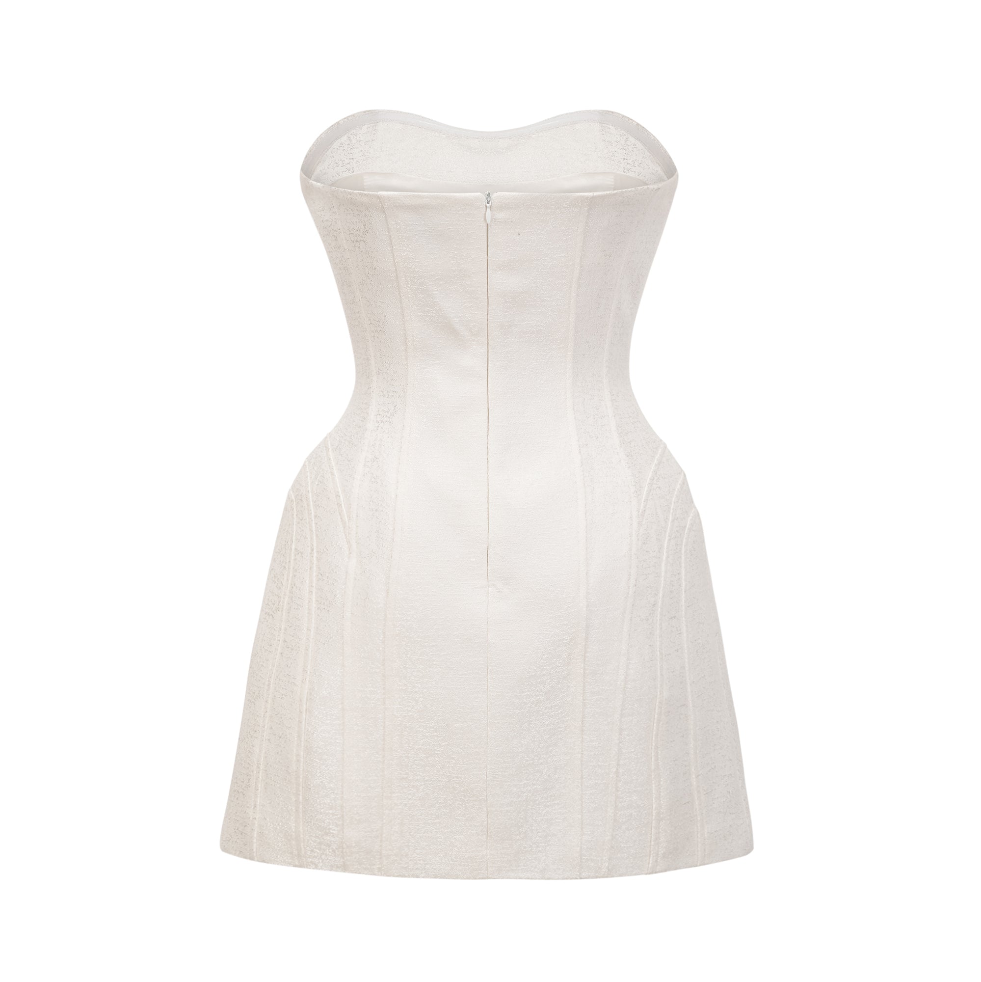 Araminta bow-detail off-shoulder mini dress