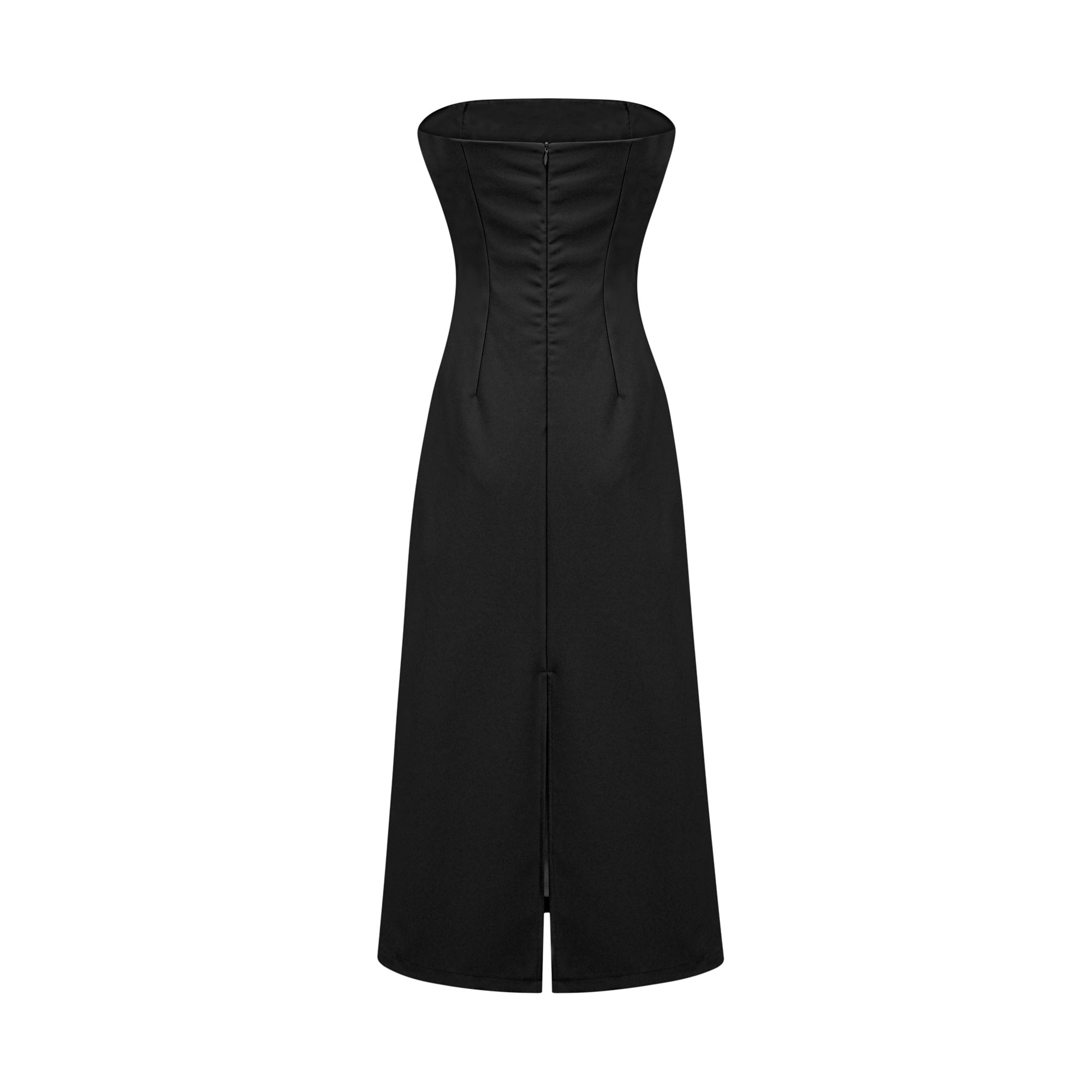 Irène Sequin Embroidered Off-Shoulder Midi Dress in Black