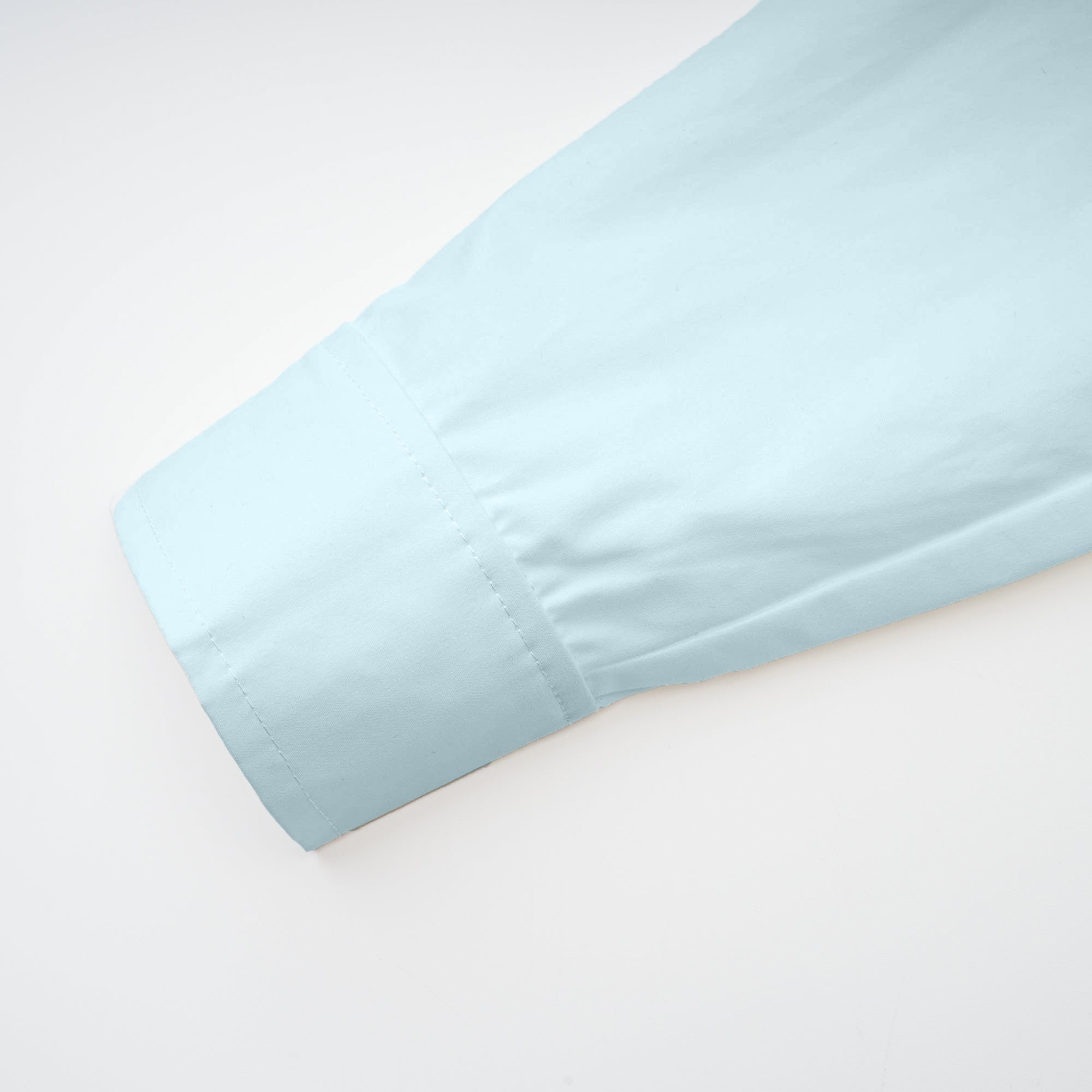 Coline Blue Asymmetrical Ruched Shirt (Final Sale)