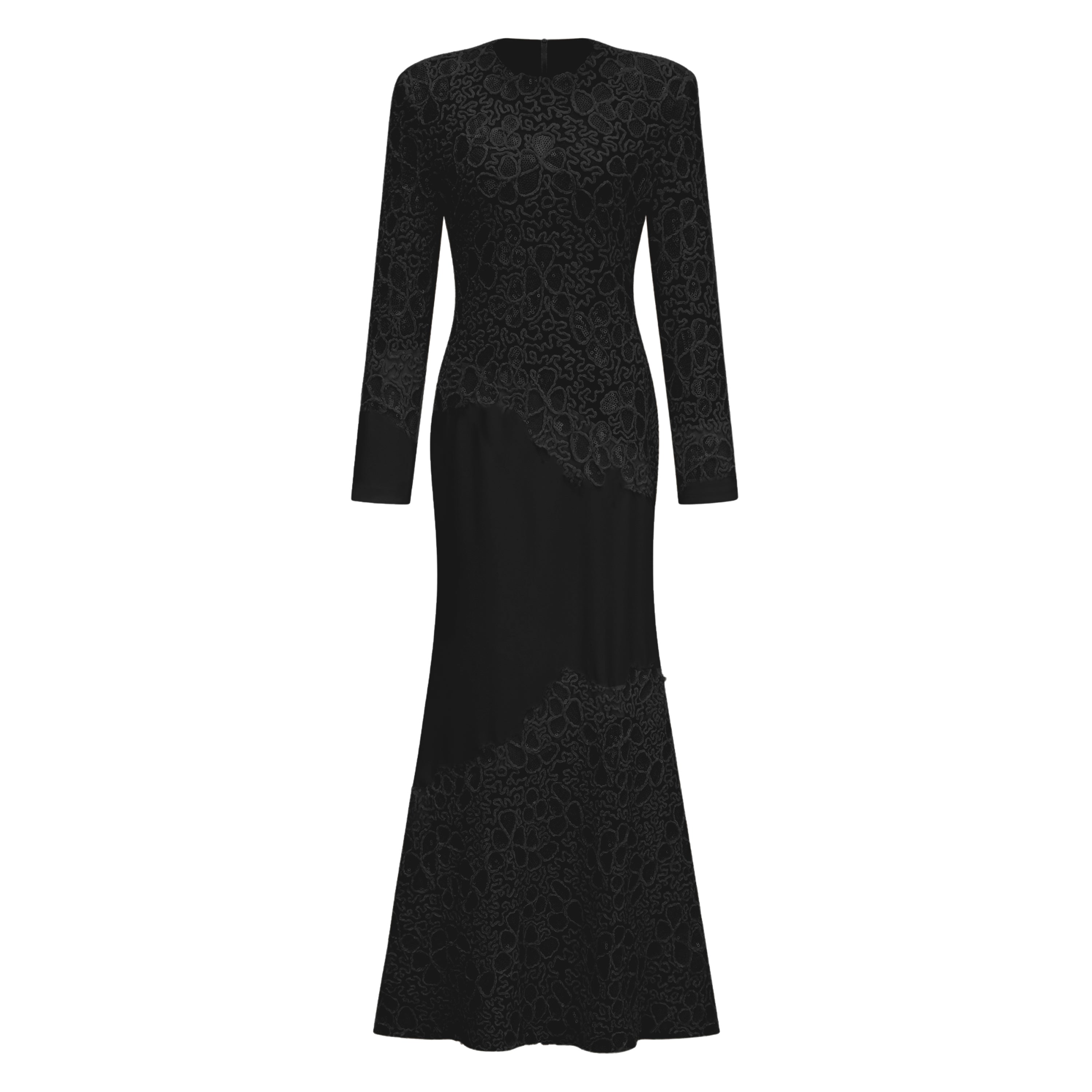 Mathilde Black Embroidered Maxi Dress (Final Sale-US Only)