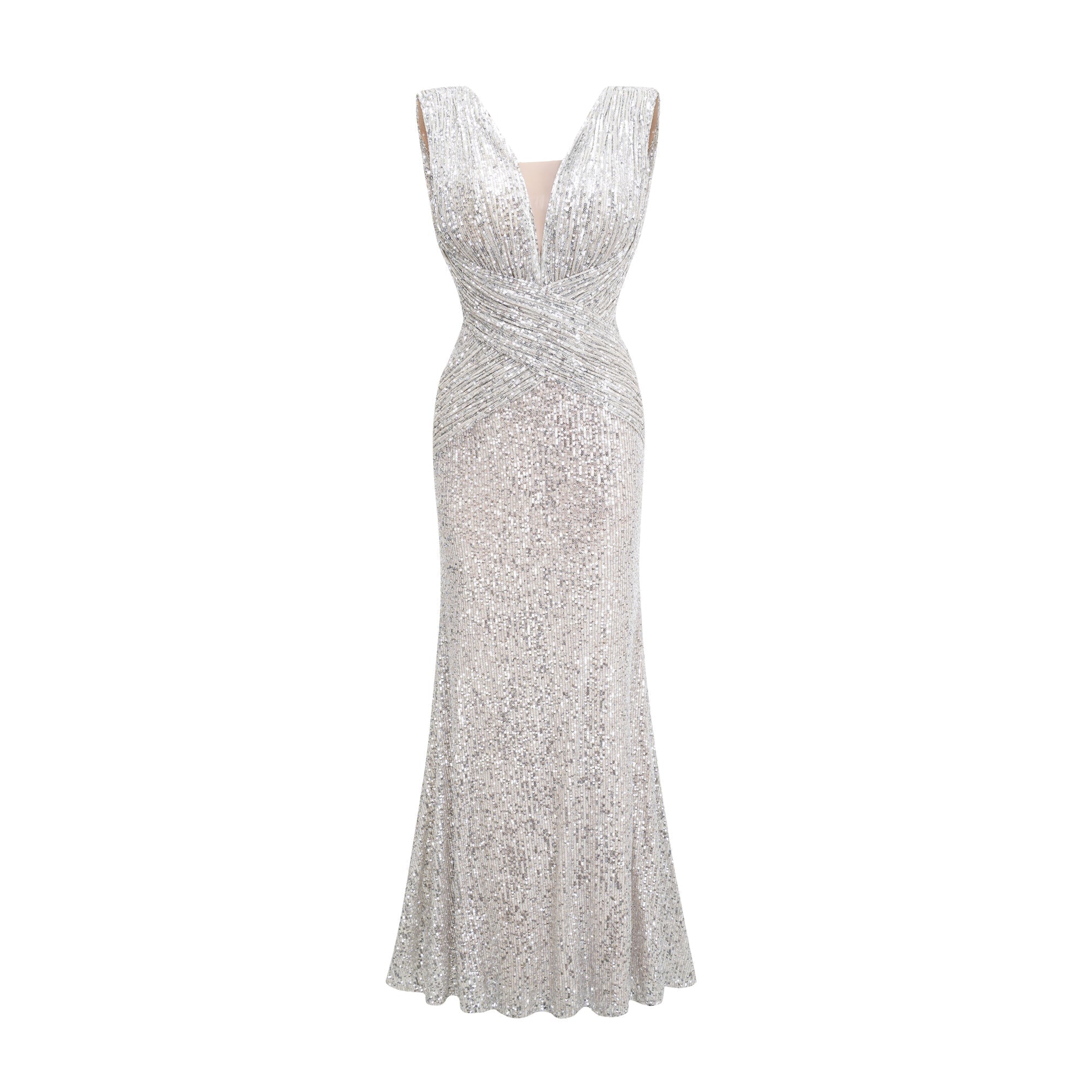 Caelia silver embellished maxi dress (Final Sale-US Only)