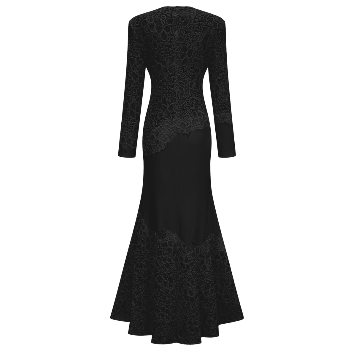 Mathilde Black Embroidered Maxi Dress (Final Sale-US Only)