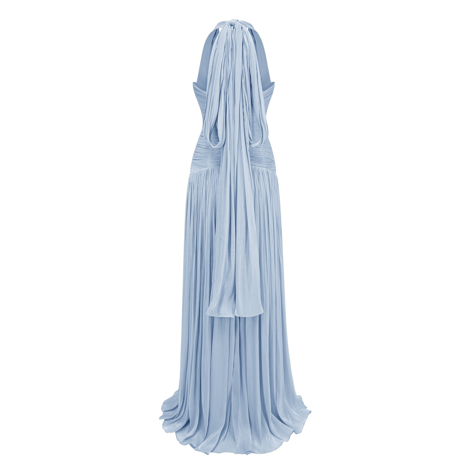 Uranie Blue Gathered Maxi Dress