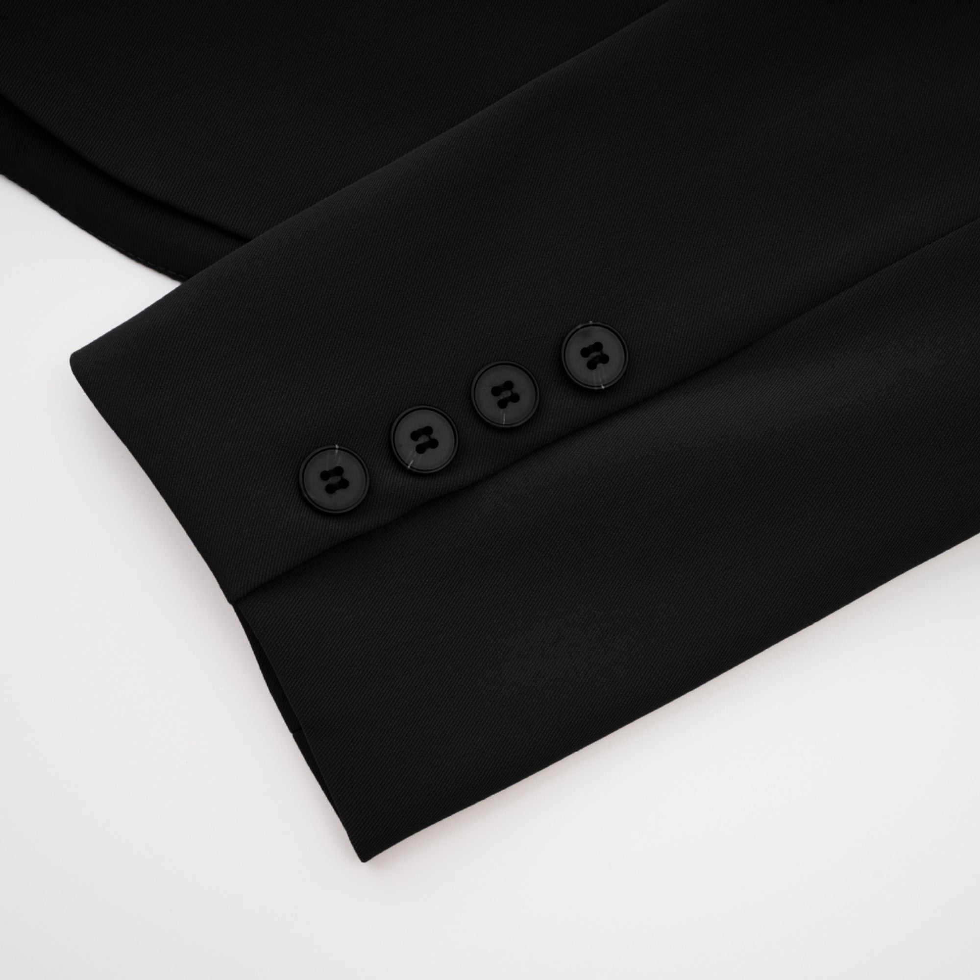 Amelie Black Asymmetrical Cut-Out Jacket