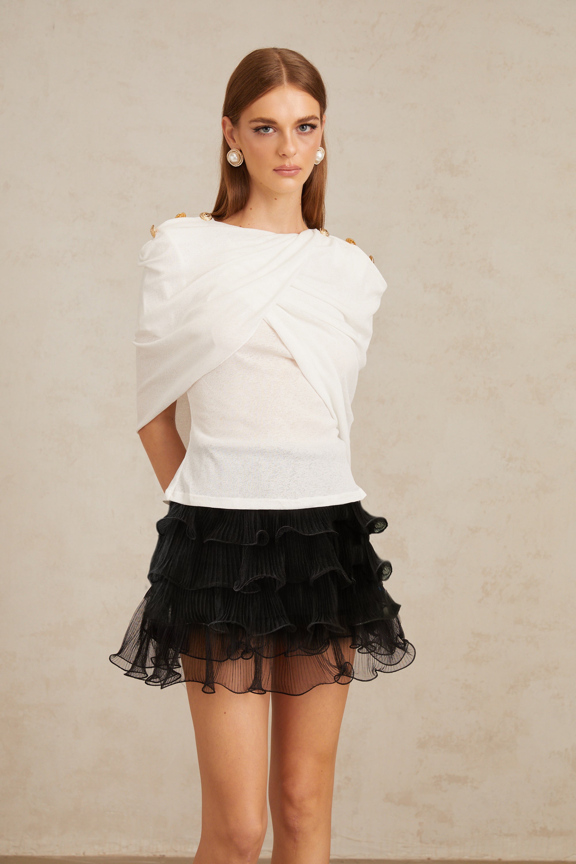 Vappu Color Block Ruched Co-ord Set