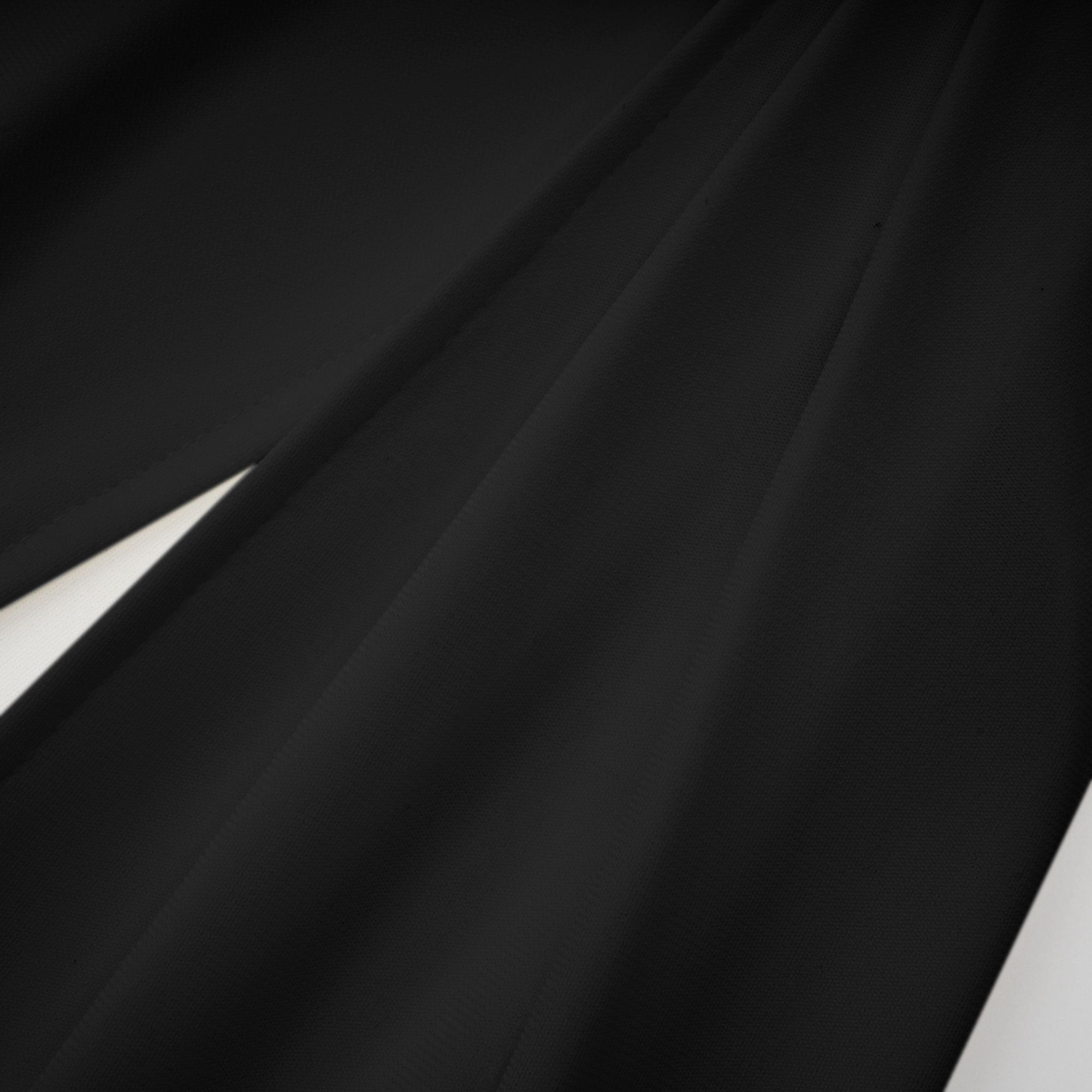 Mystérieuse Black Turtleneck Draped Maxi Dress