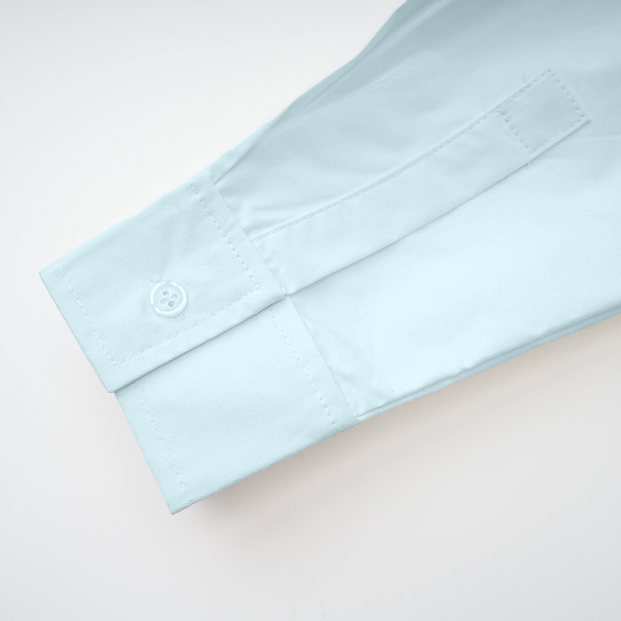 Coline Blue Asymmetrical Ruched Shirt (Final Sale)