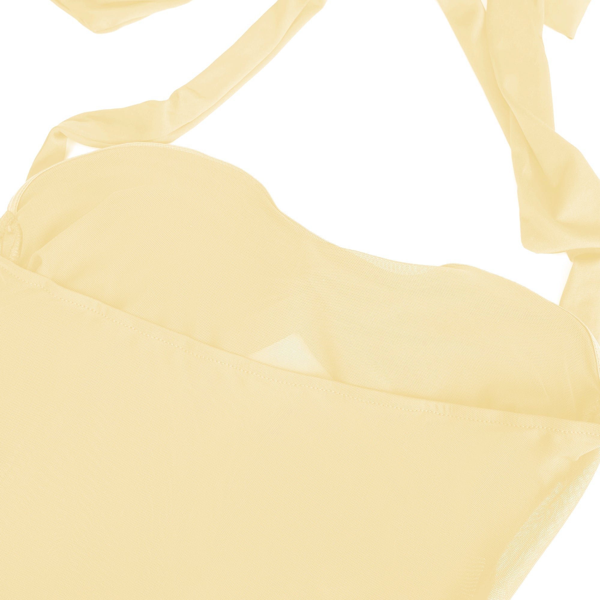 Amandine Yellow Halterneck Gathered Maxi Dress (Final Sale-US Only)