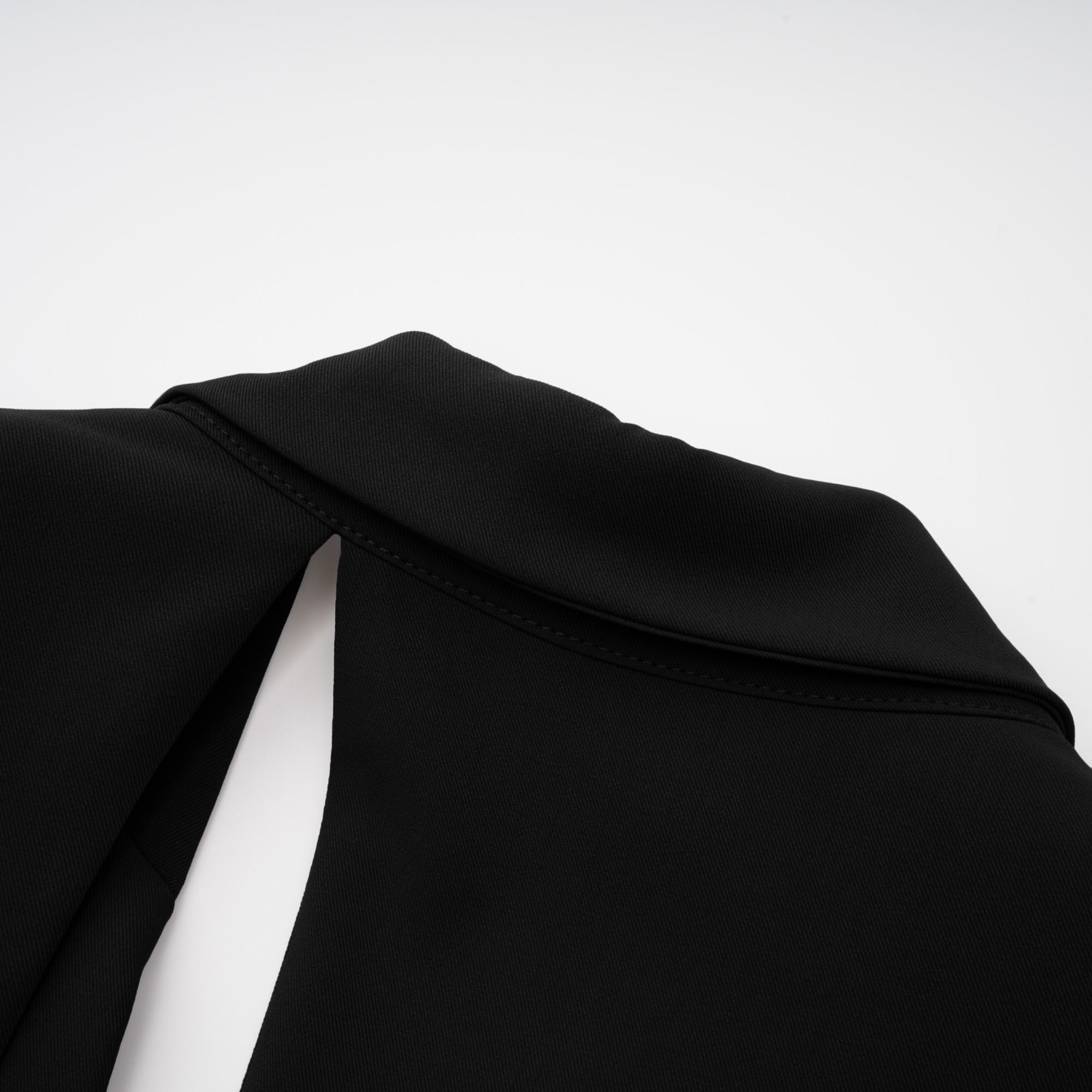 Amelie Black Asymmetrical Cut-Out Jacket