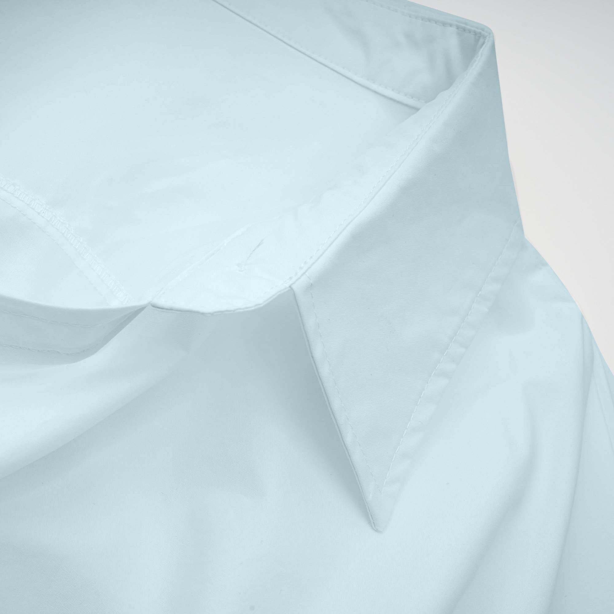 Coline Blue Asymmetrical Ruched Shirt (Final Sale)