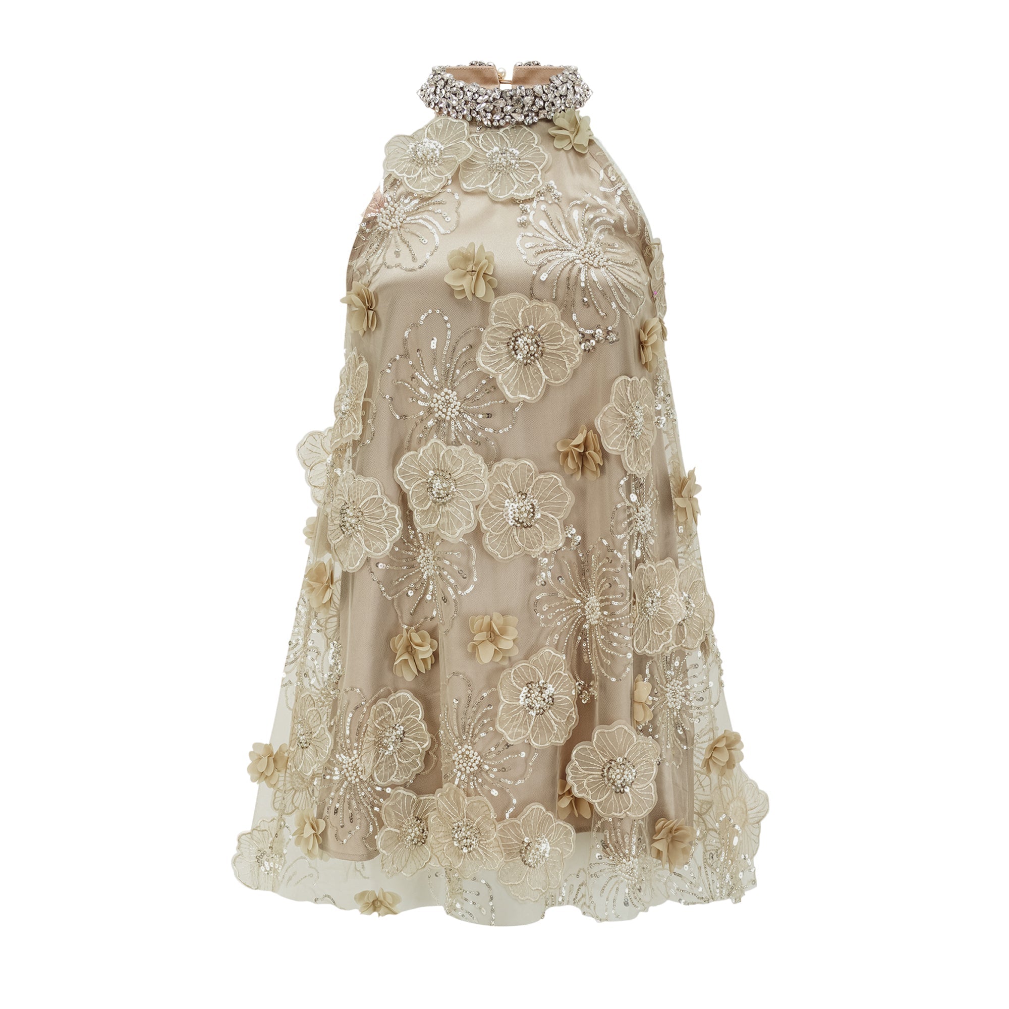Liane embellished floral mini dress (Final Sale-US Only)