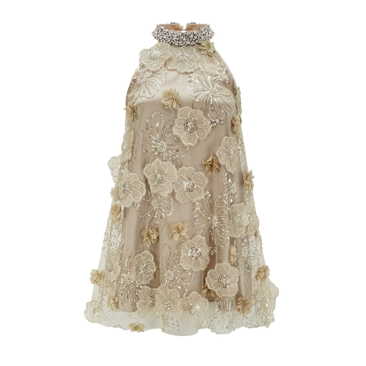 Liane embellished floral mini dress (Final Sale-US Only)
