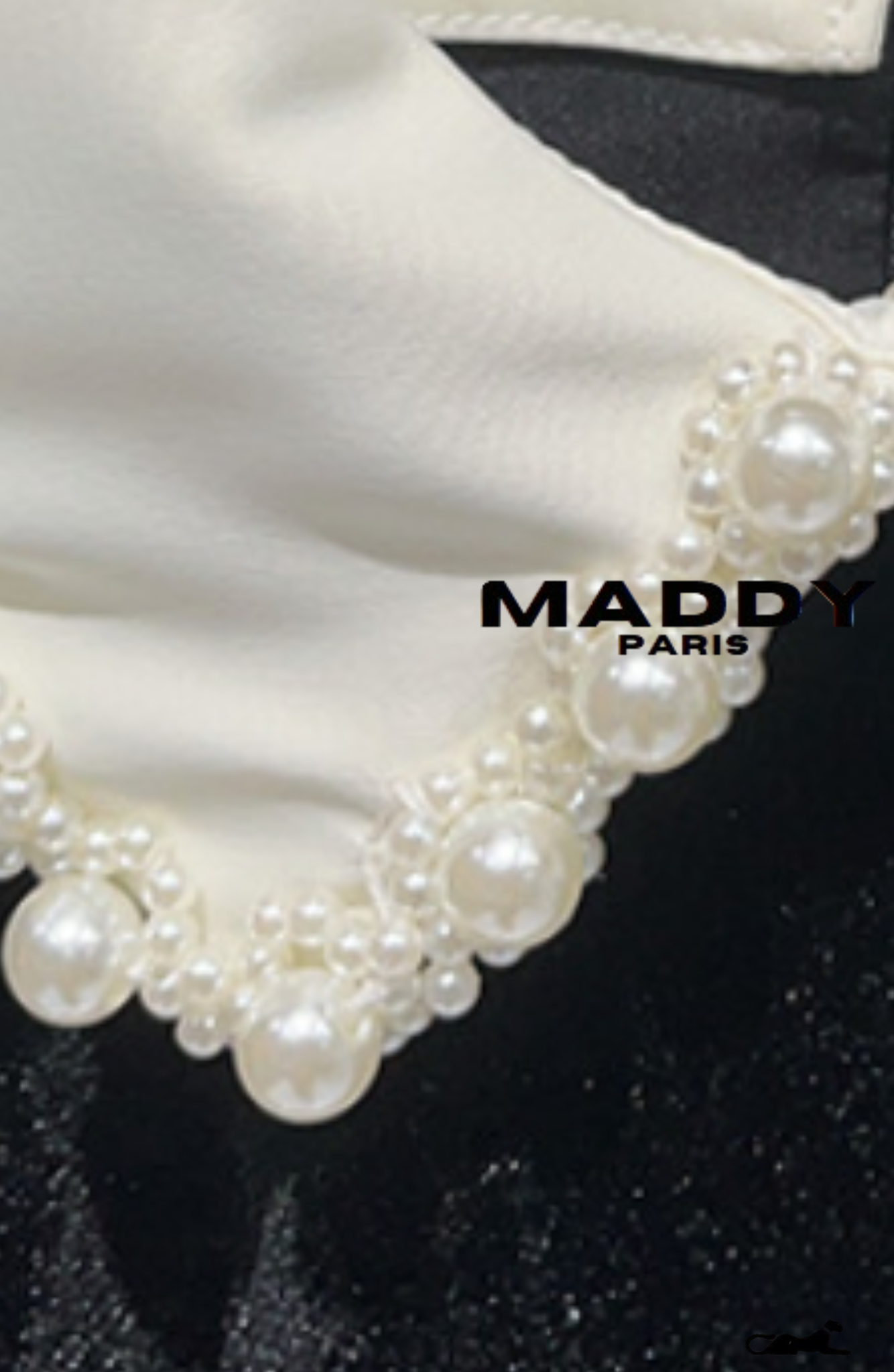 MADDY PARIS CELESTE VELVET MINI DRESS - BLACK