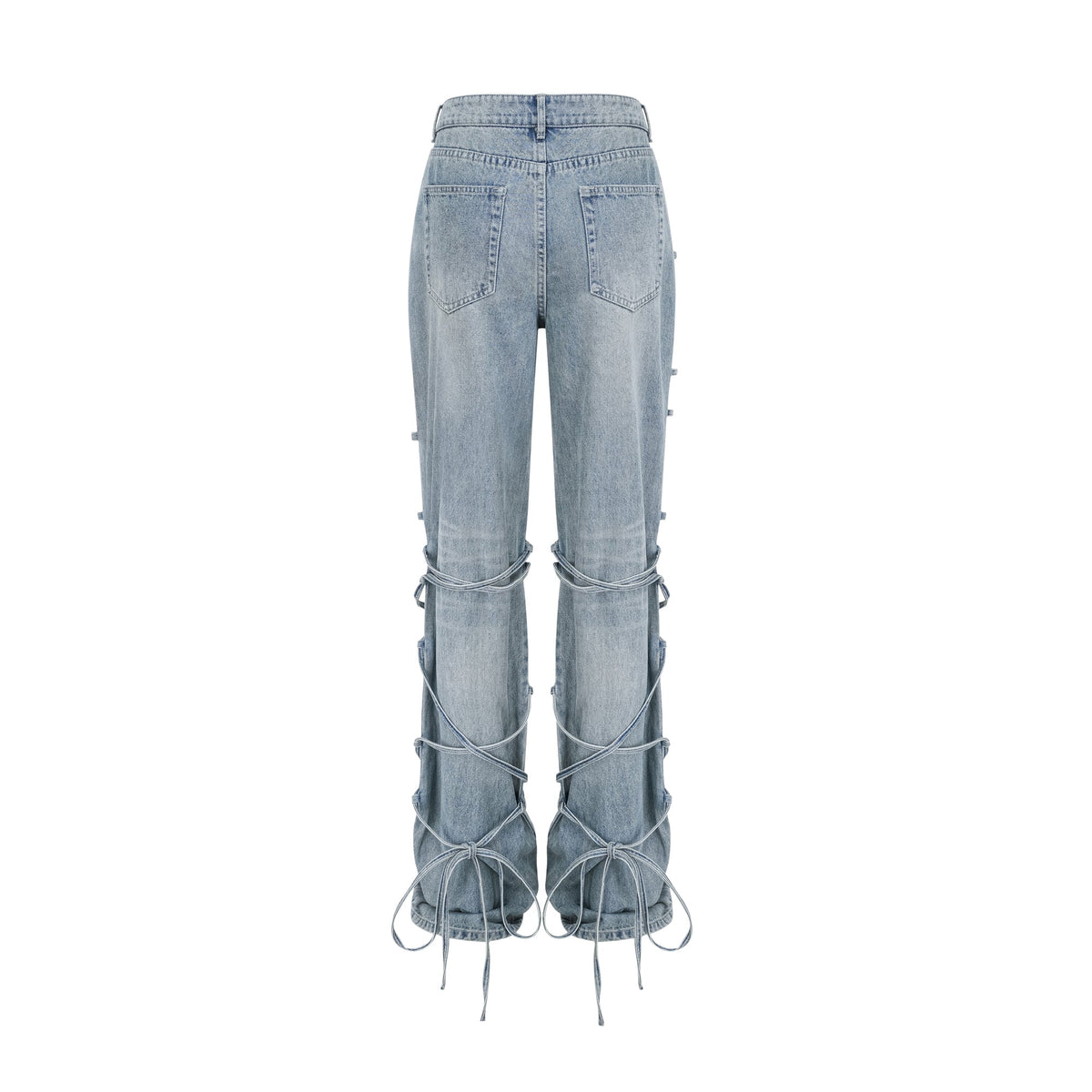 géraldine strap-detail jeans