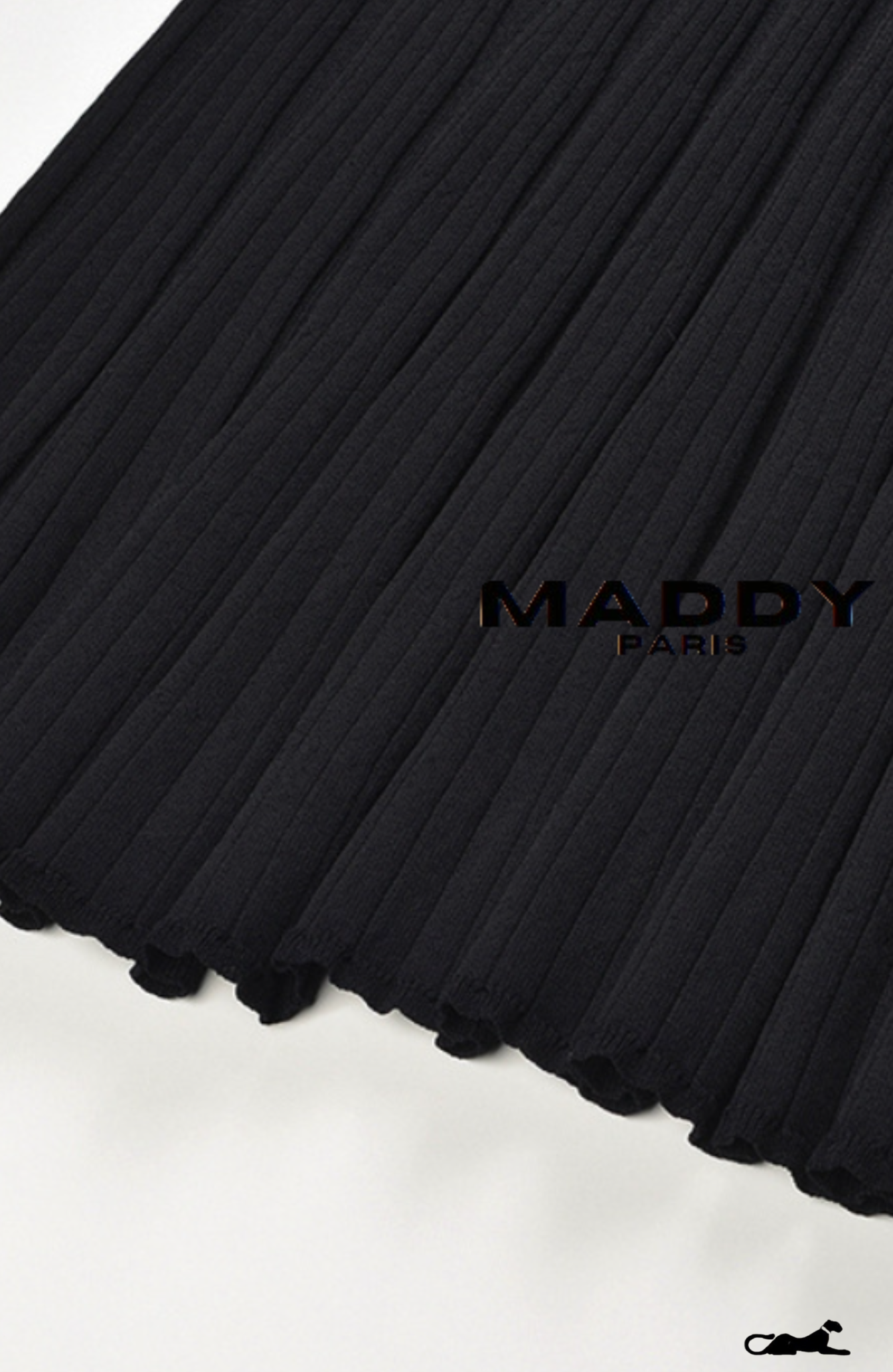 MADDY PARIS ISABELLE CREPE MINI DRESS - BLACK