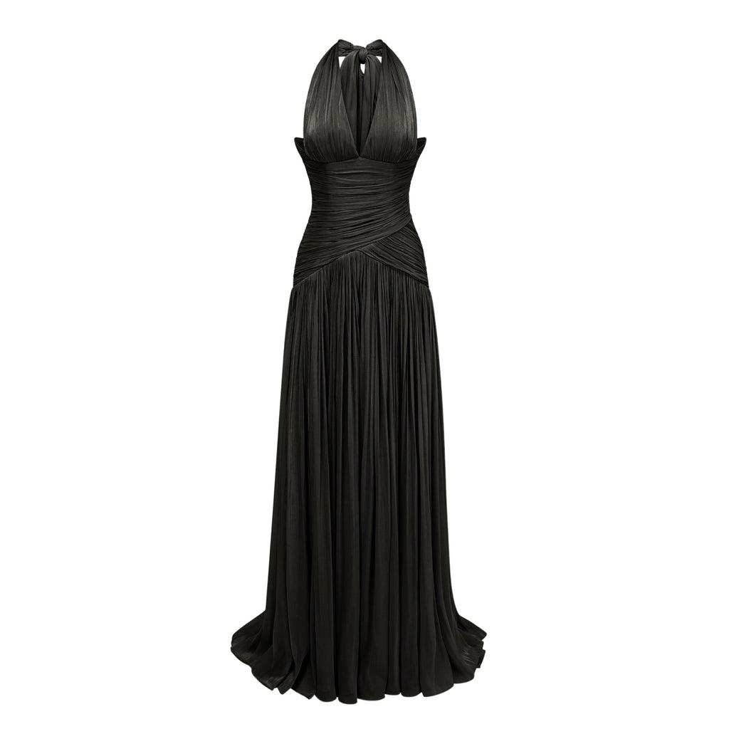 Uranie Emerald Green Gathered Maxi Dress