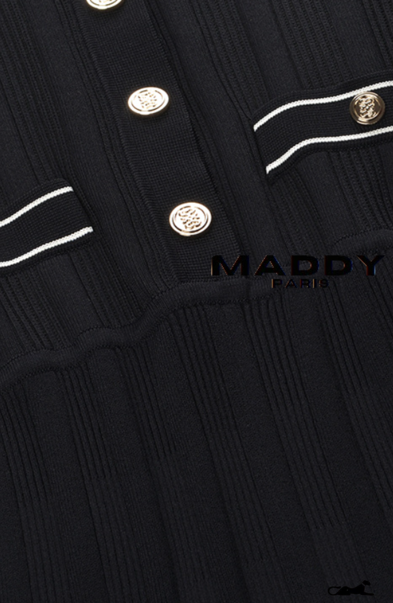 MADDY PARIS ISABELLE CREPE MINI DRESS - BLACK