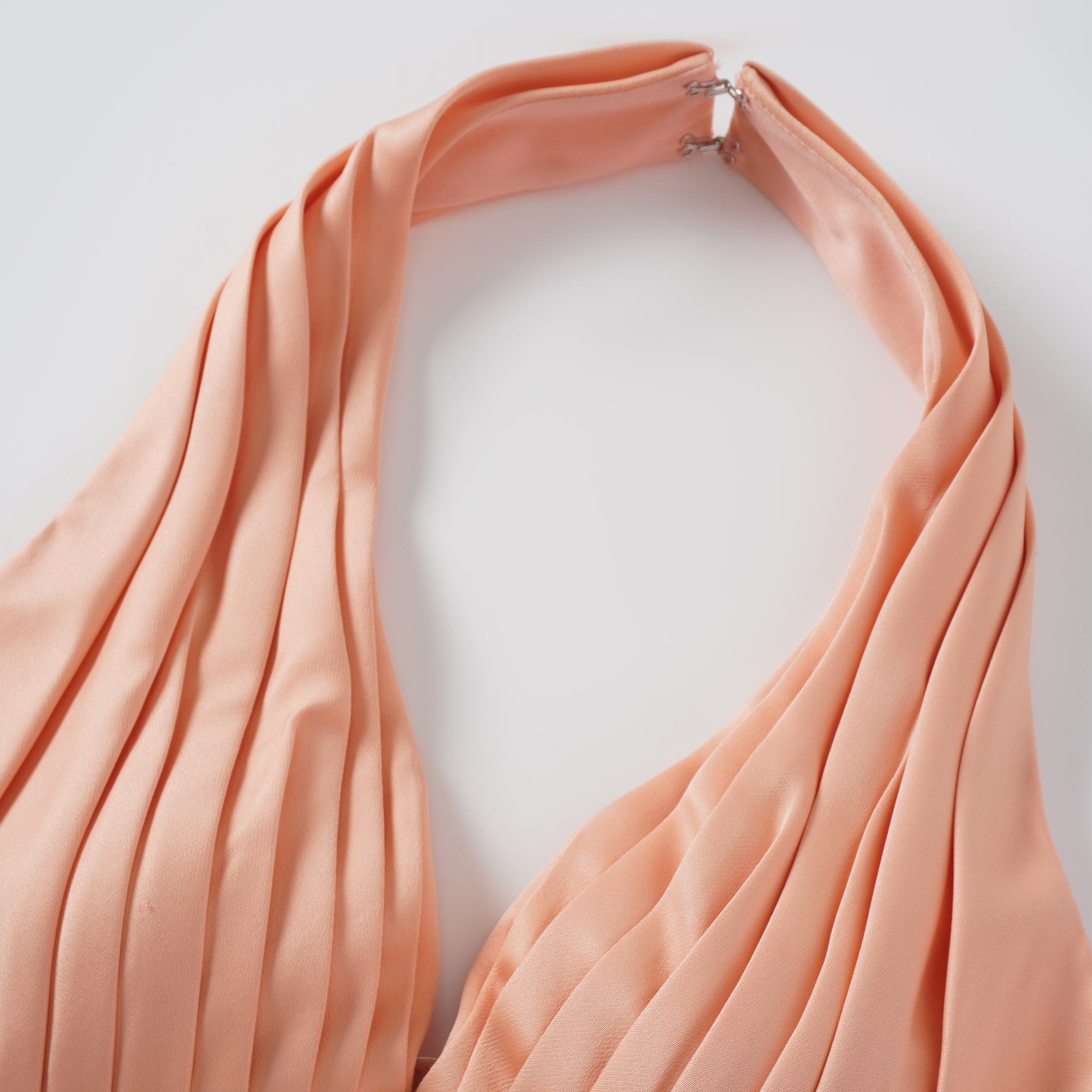 Aurélie Orange Halterneck Mermaid Maxi Dress