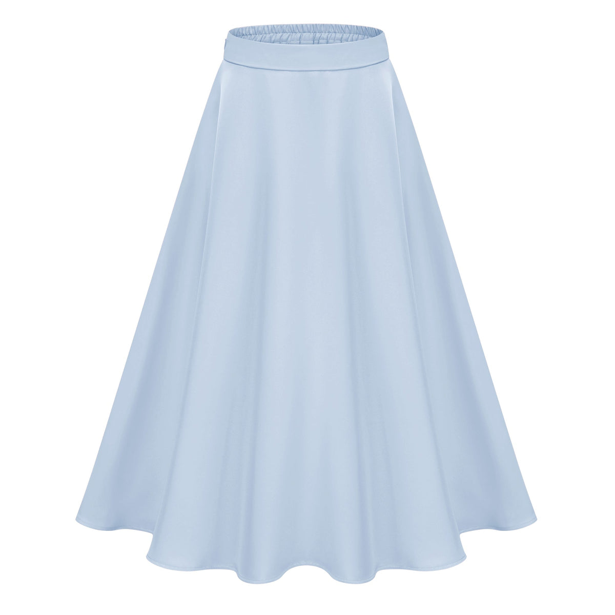 Johanna Blue Self-Tie Blouse & Skirt Set