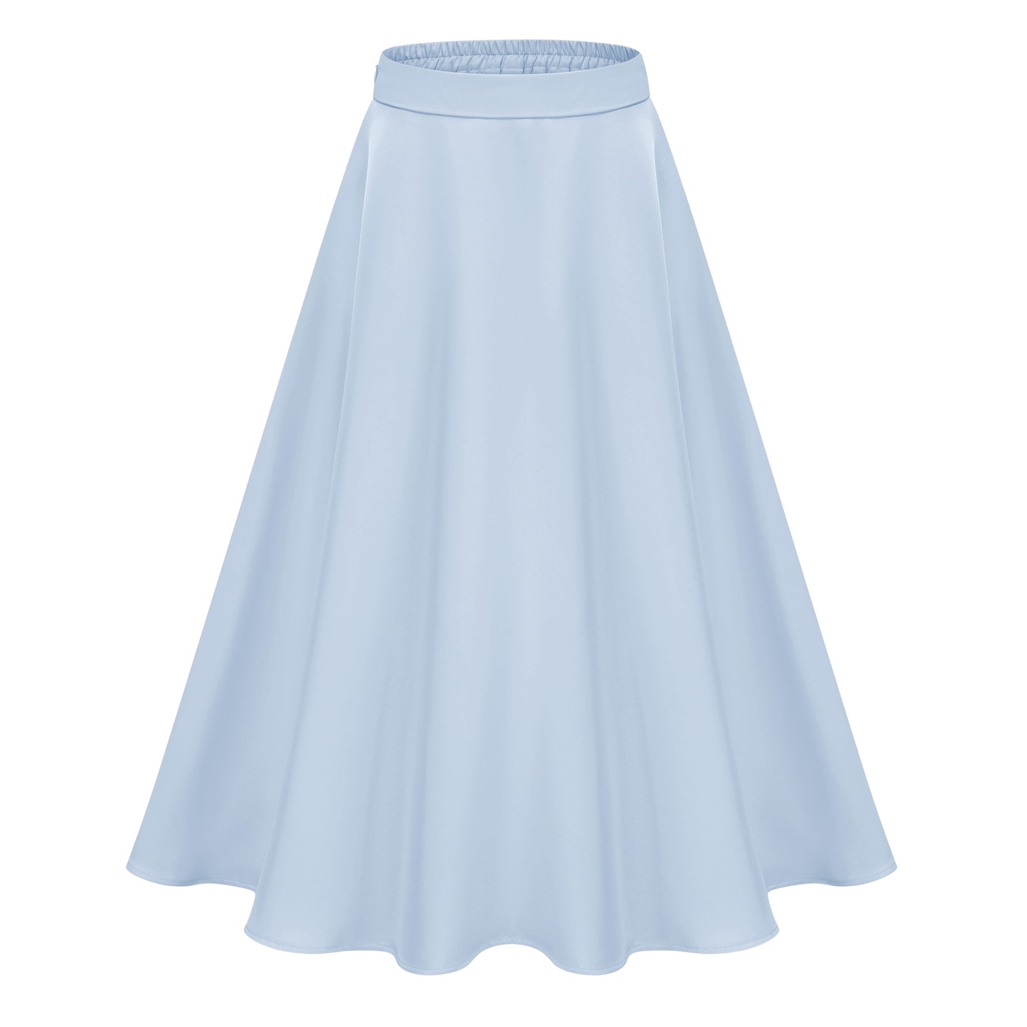 Johanna Blue Self-Tie Blouse & Skirt Set (Final Sale)