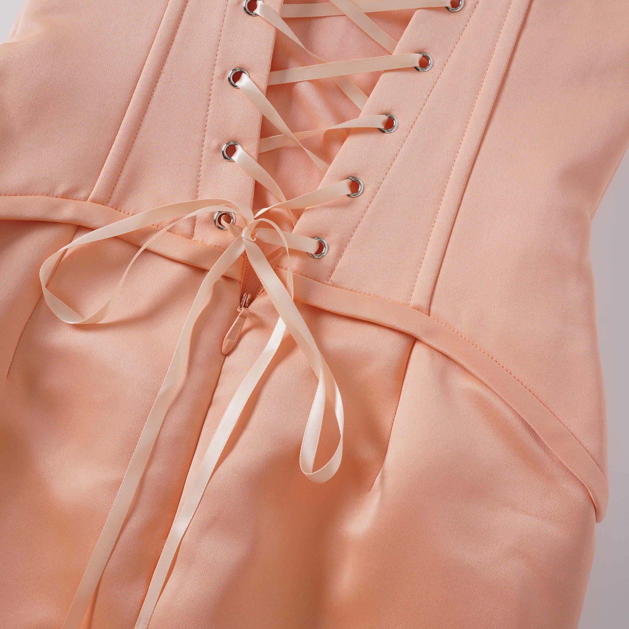 Aurélie Orange Halterneck Mermaid Maxi Dress (Final Sale-US Only)