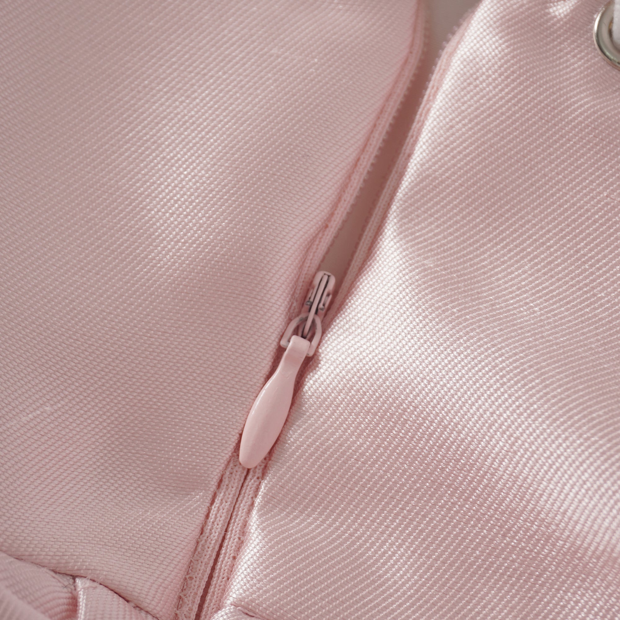 Laurine Pink Ruffled Satin Mini Dress