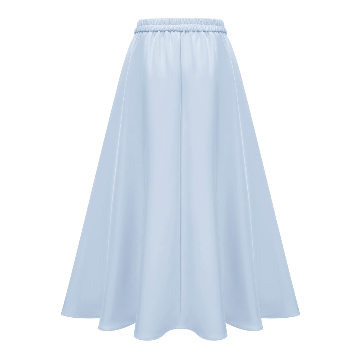 Johanna Blue Self-Tie Blouse & Skirt Set