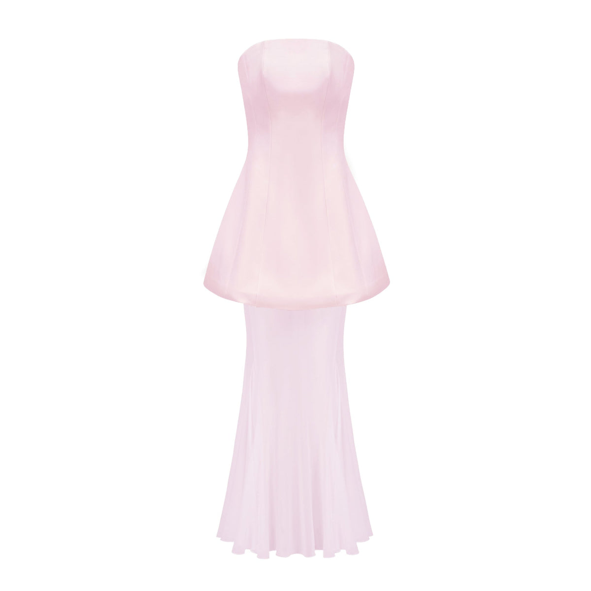 Mélanie Pink Corset Dress & Mesh Skirt Set