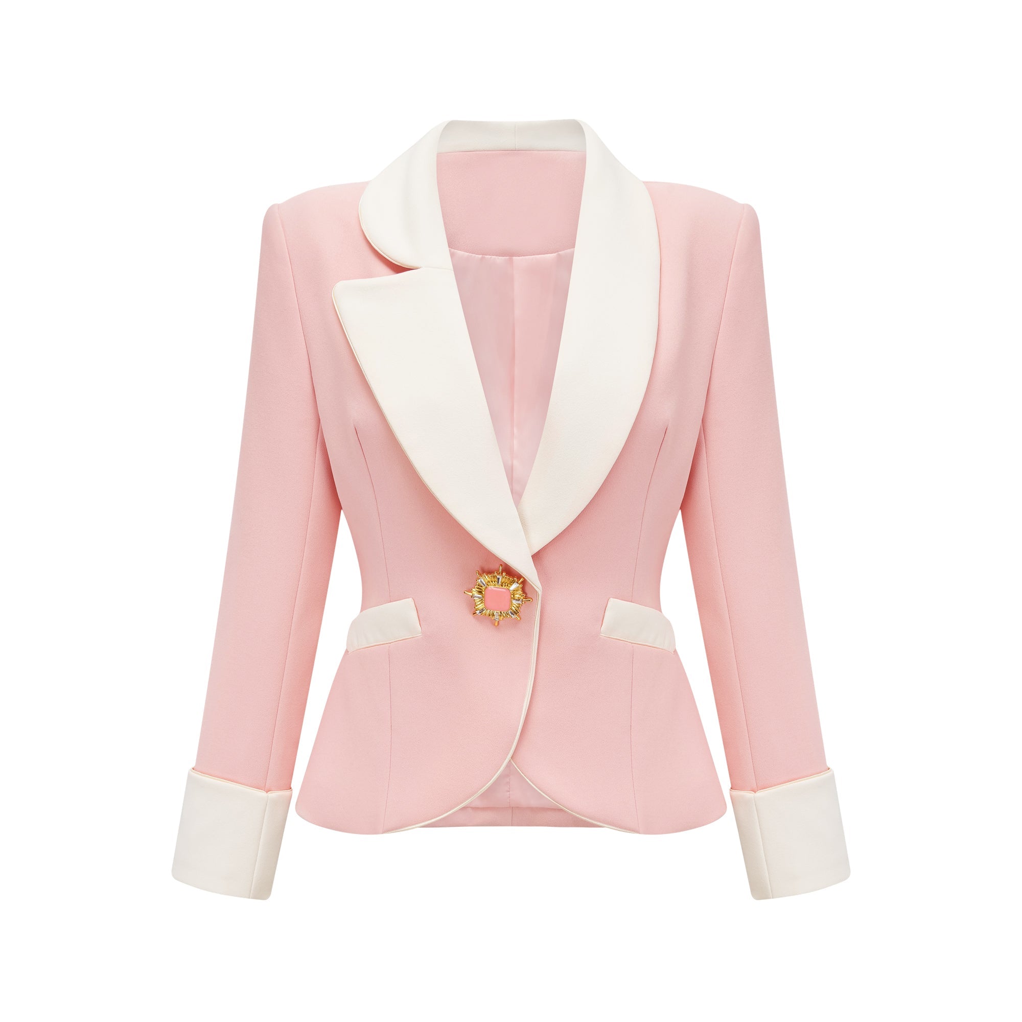 Claretta colour-block blazer & pants matching set (Final Sale-US Only)