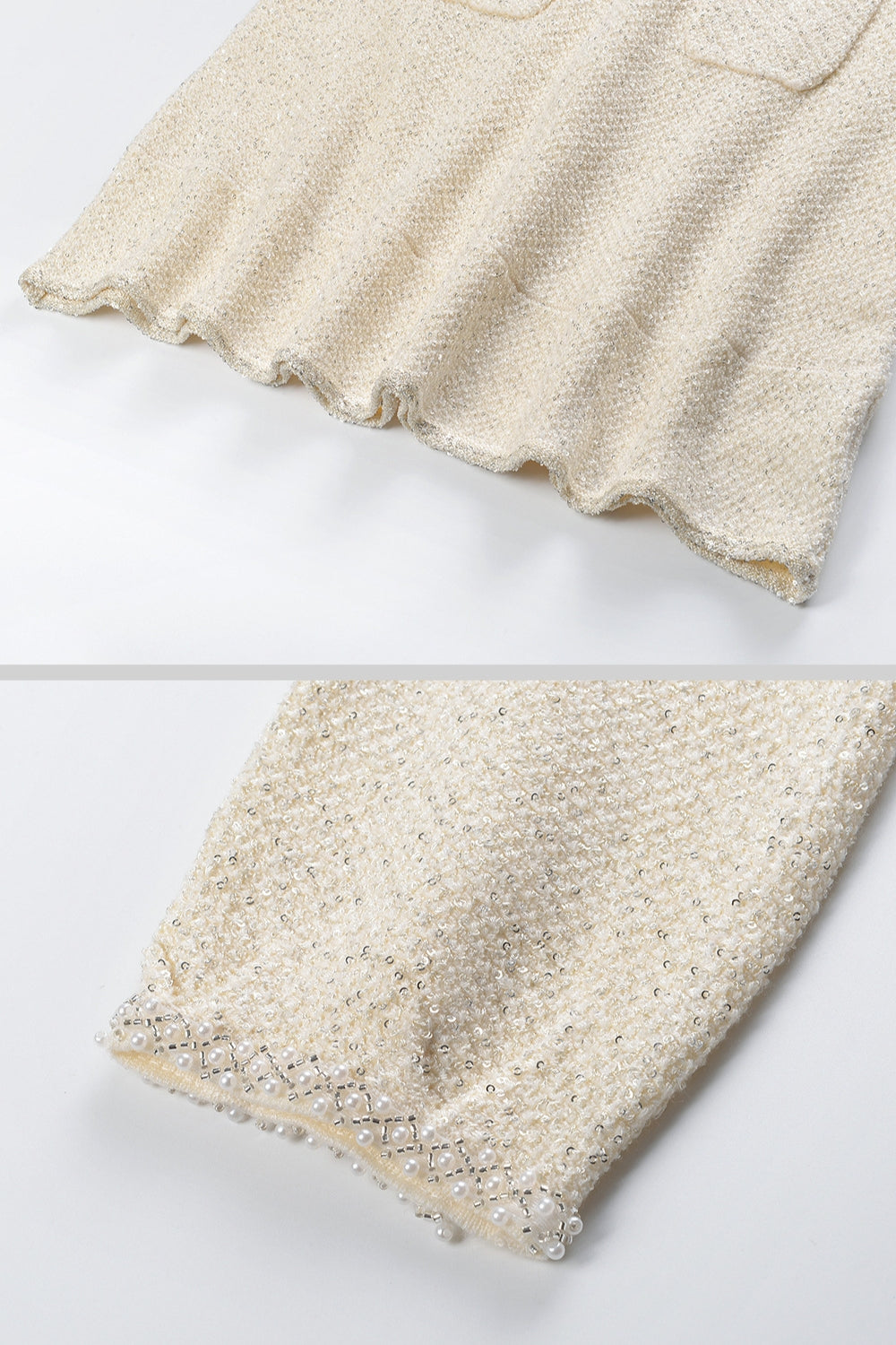Esmee Ivoire Knit Textured Dress