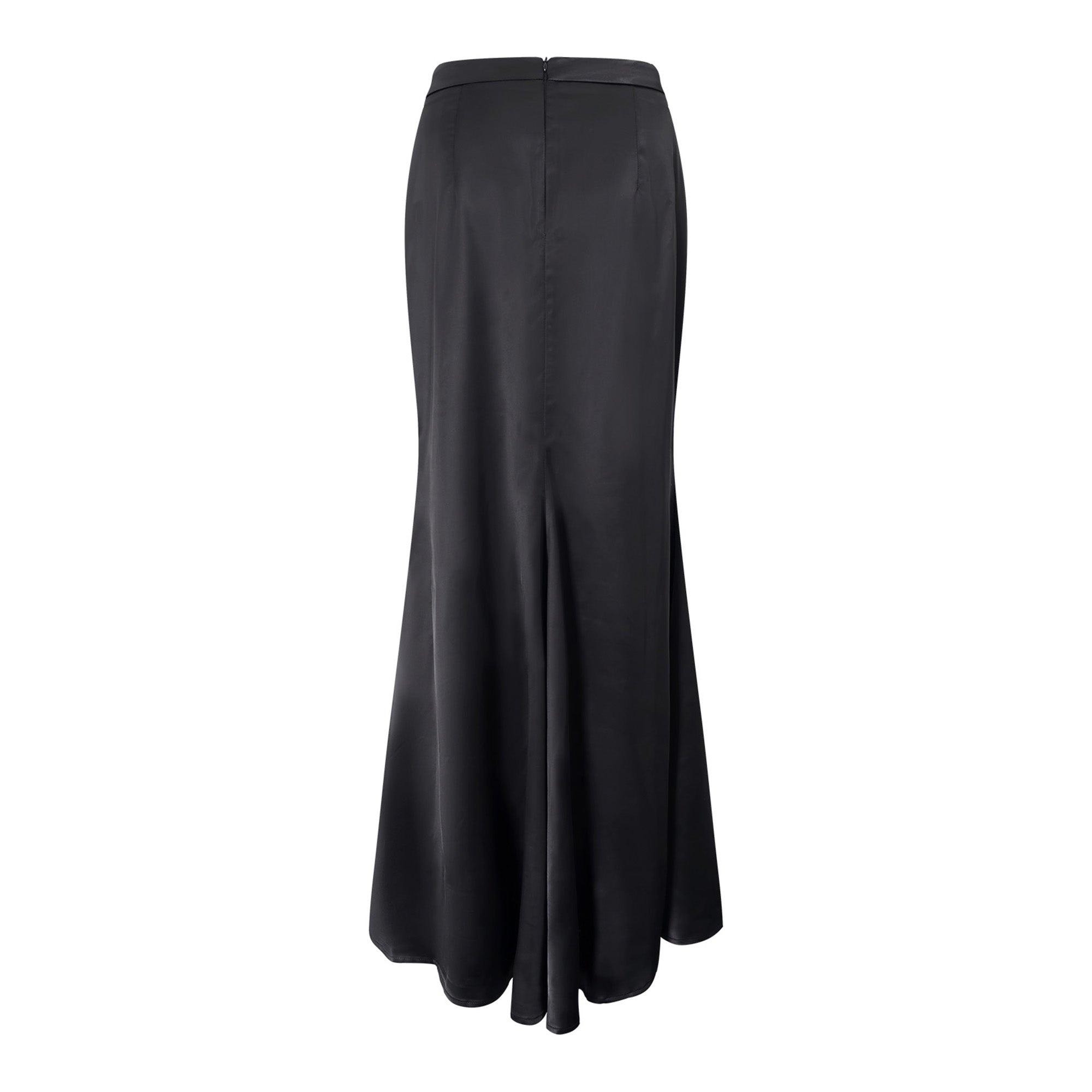Ariadna Black Tweed Jacket & Satin Skirt Set (Final Sale-US Only)