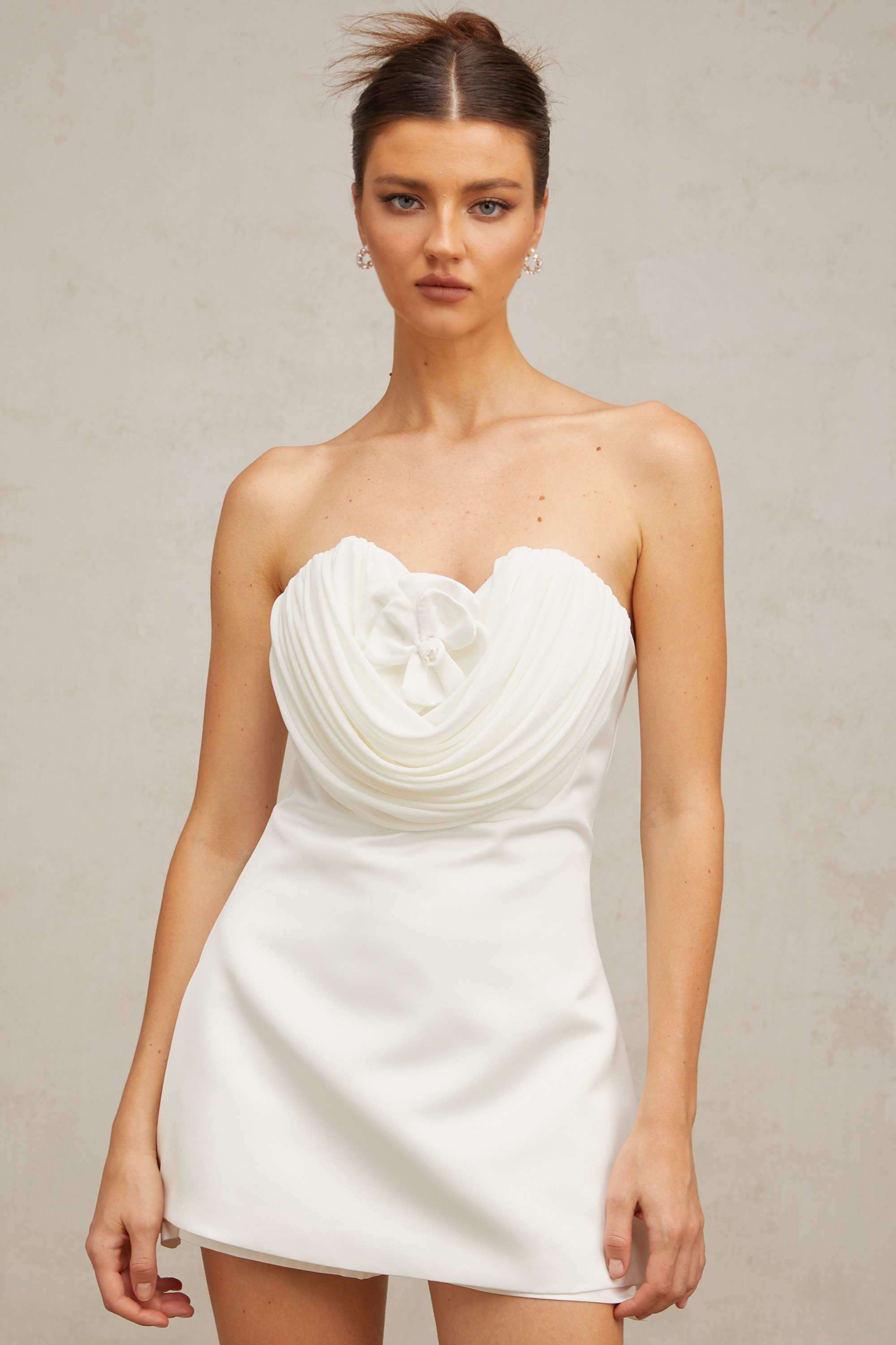 Lucie white floral-appliqué mini dress (Final Sale-US Only)