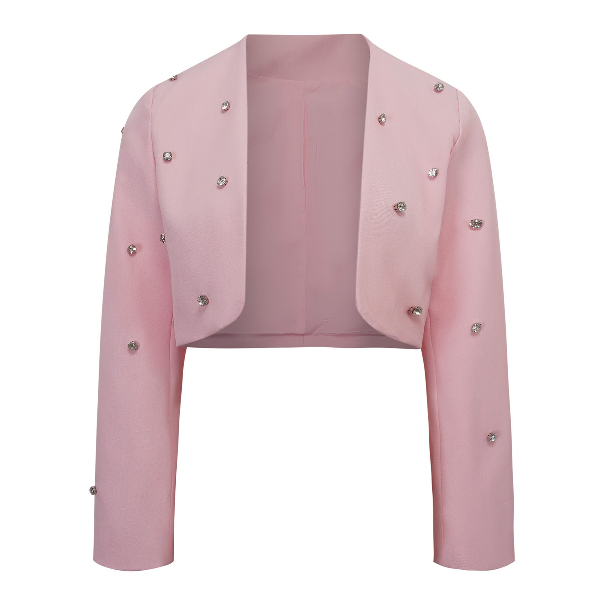 Valéria Pink Crystal Embellished Jacket & Dress Set