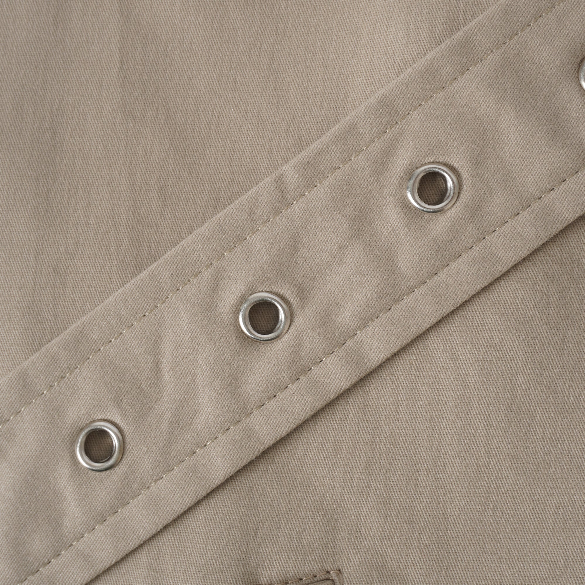 Sandra Khaki Double-Breasted Short Trench Coat