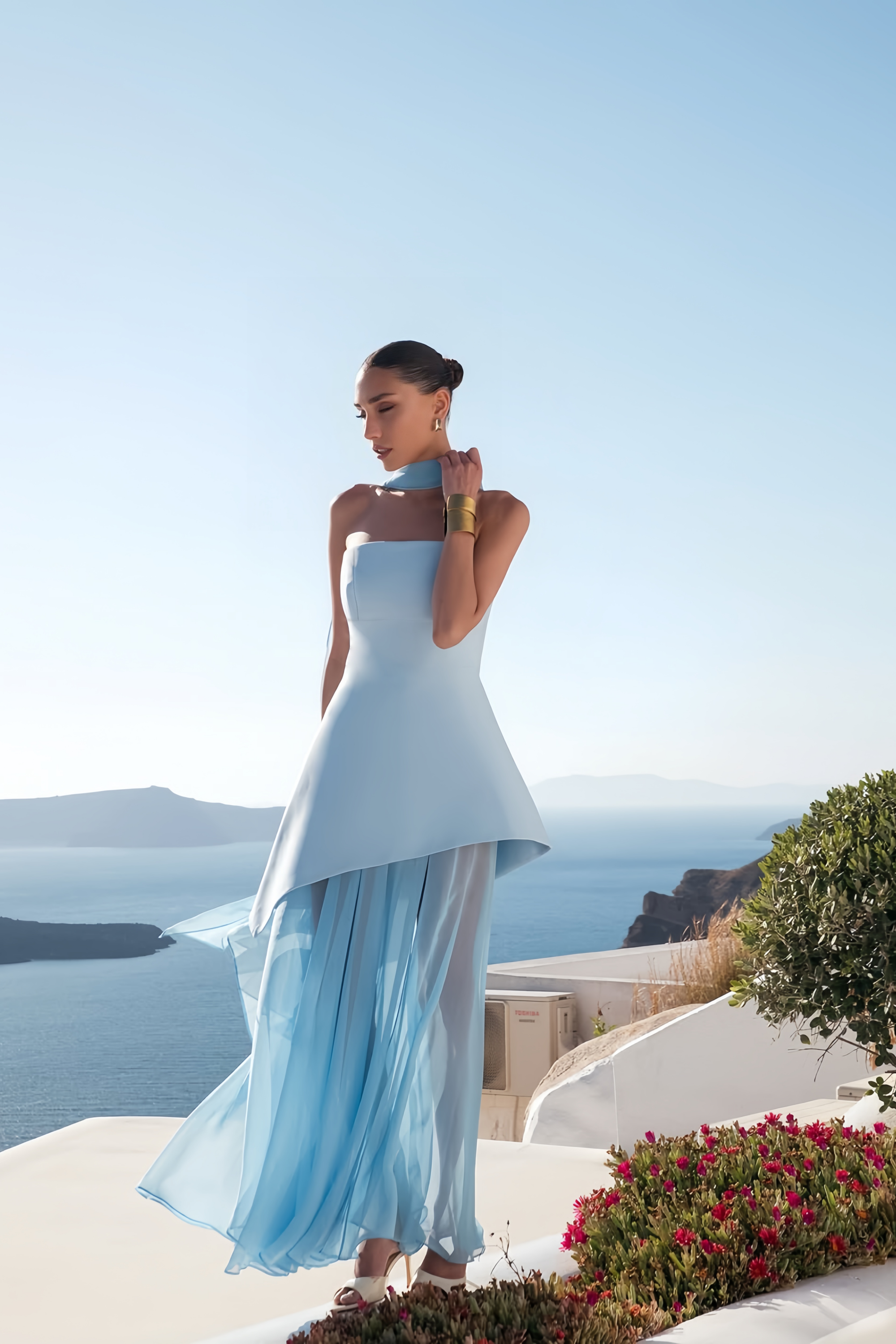 Solène Off-Shoulder Ruched Maxi Gown (Final Sale-US Only)