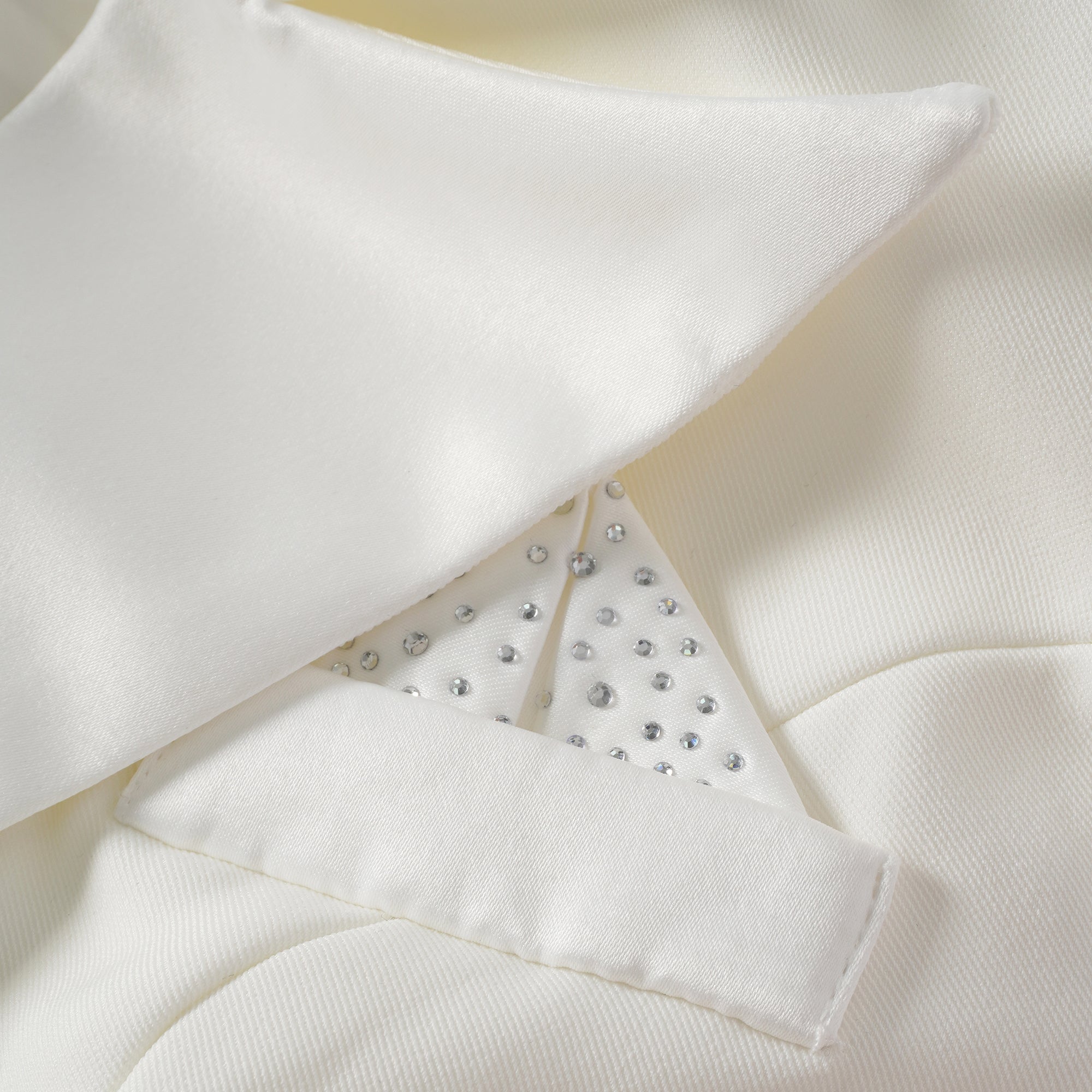 Inmaculada White Boned Bodice Mini Blazer Dress