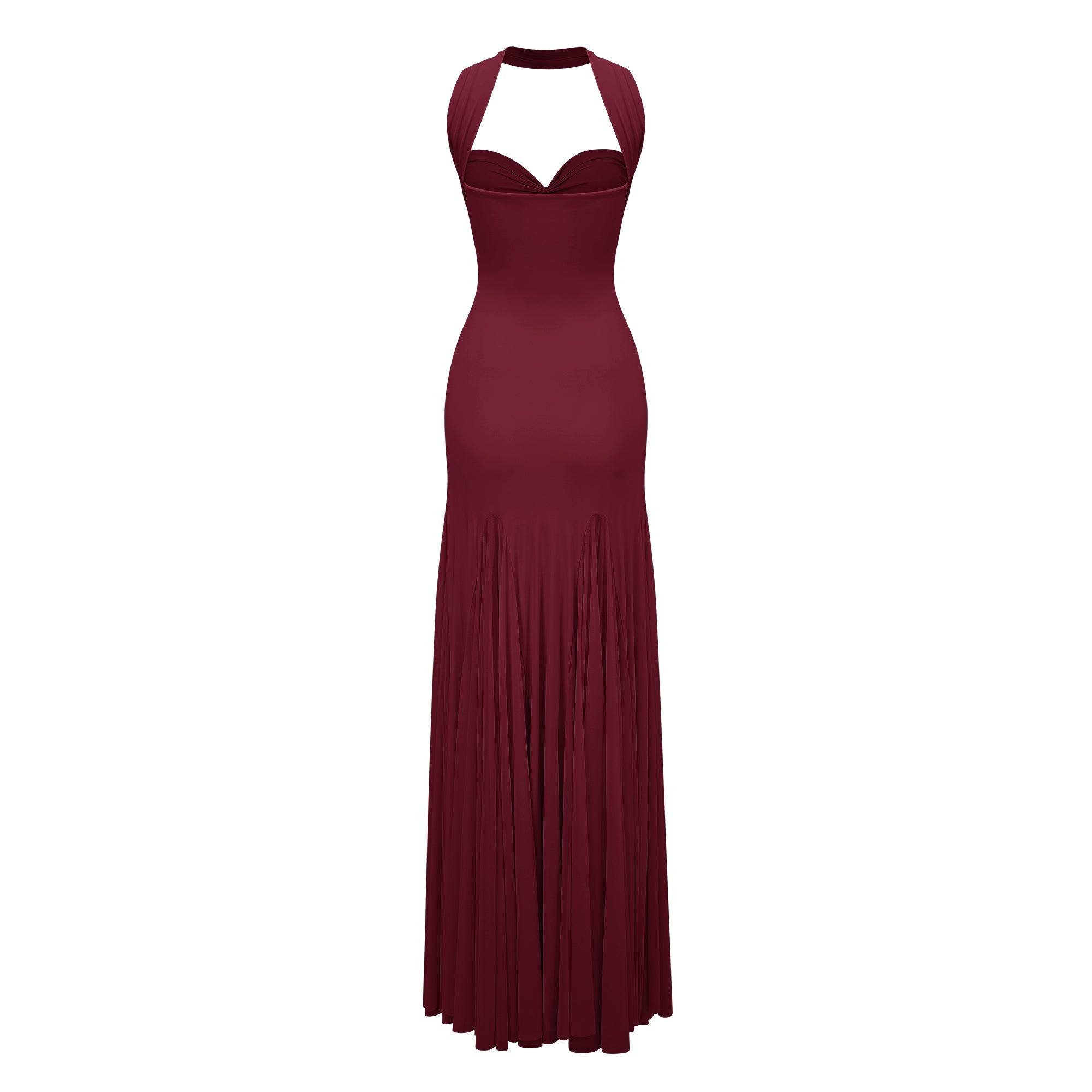 Rêverie Red Sweetheart Neck Maxi Dress (Final Sale-US Only)