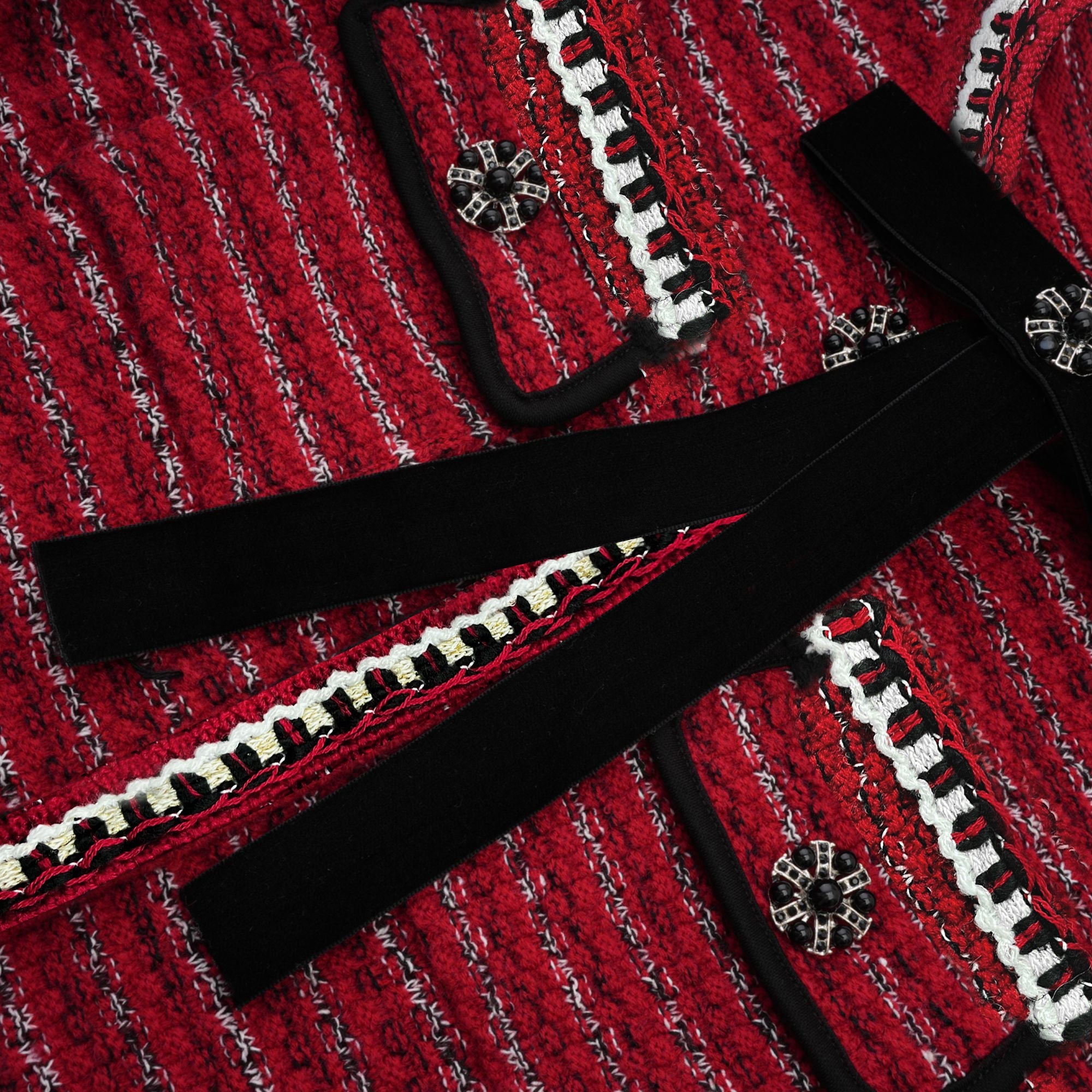 Faustine bow-detailed knit mini dress (Final Sale-US Only)