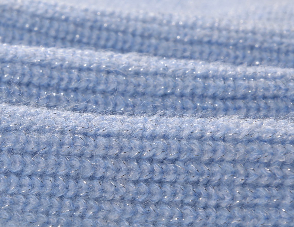 ISABELLA CASHMERE MIDI SKIRT SET – BABY BLUE