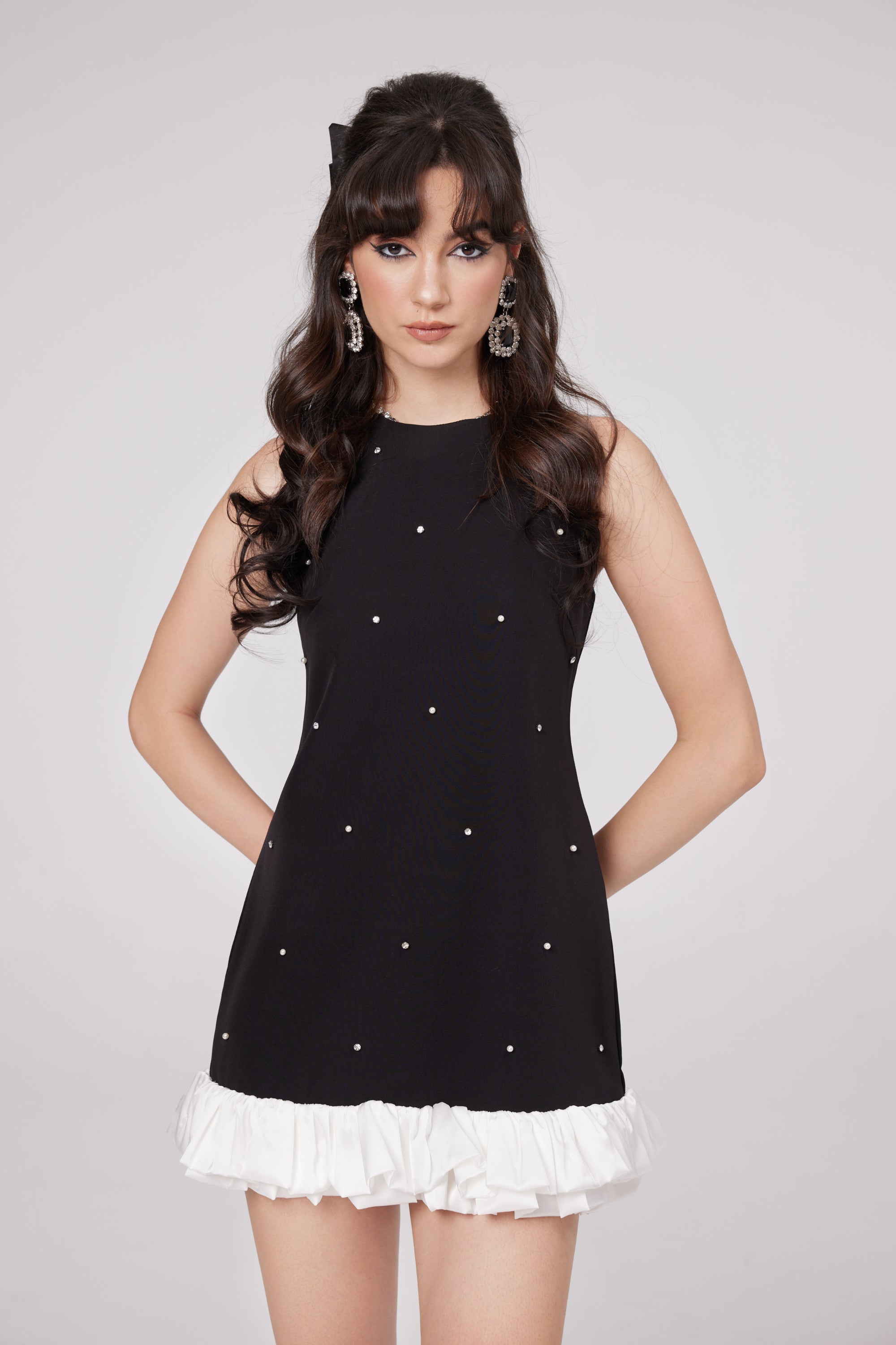 Eléa black embellished mini dress (UK Only)
