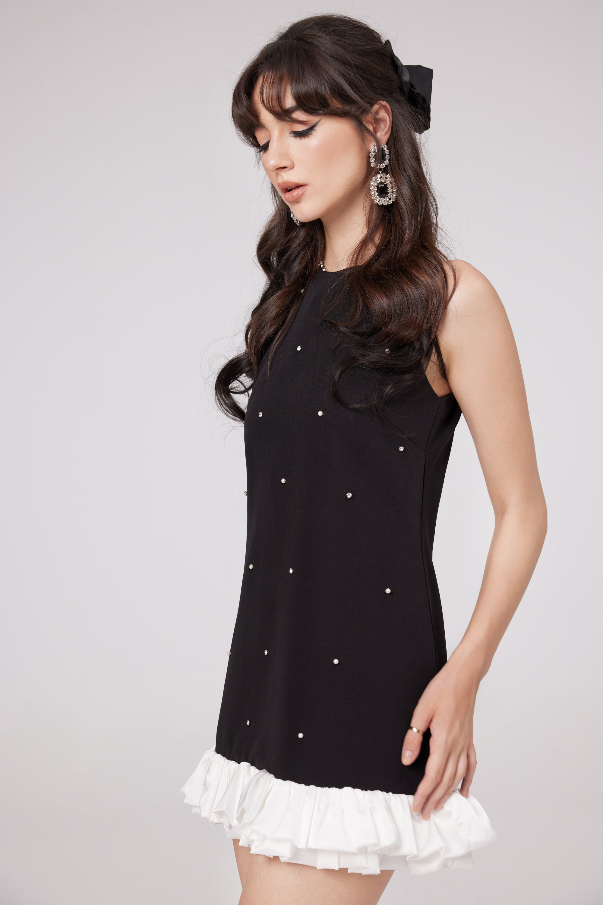 Eléa black embellished mini dress (UK Only)