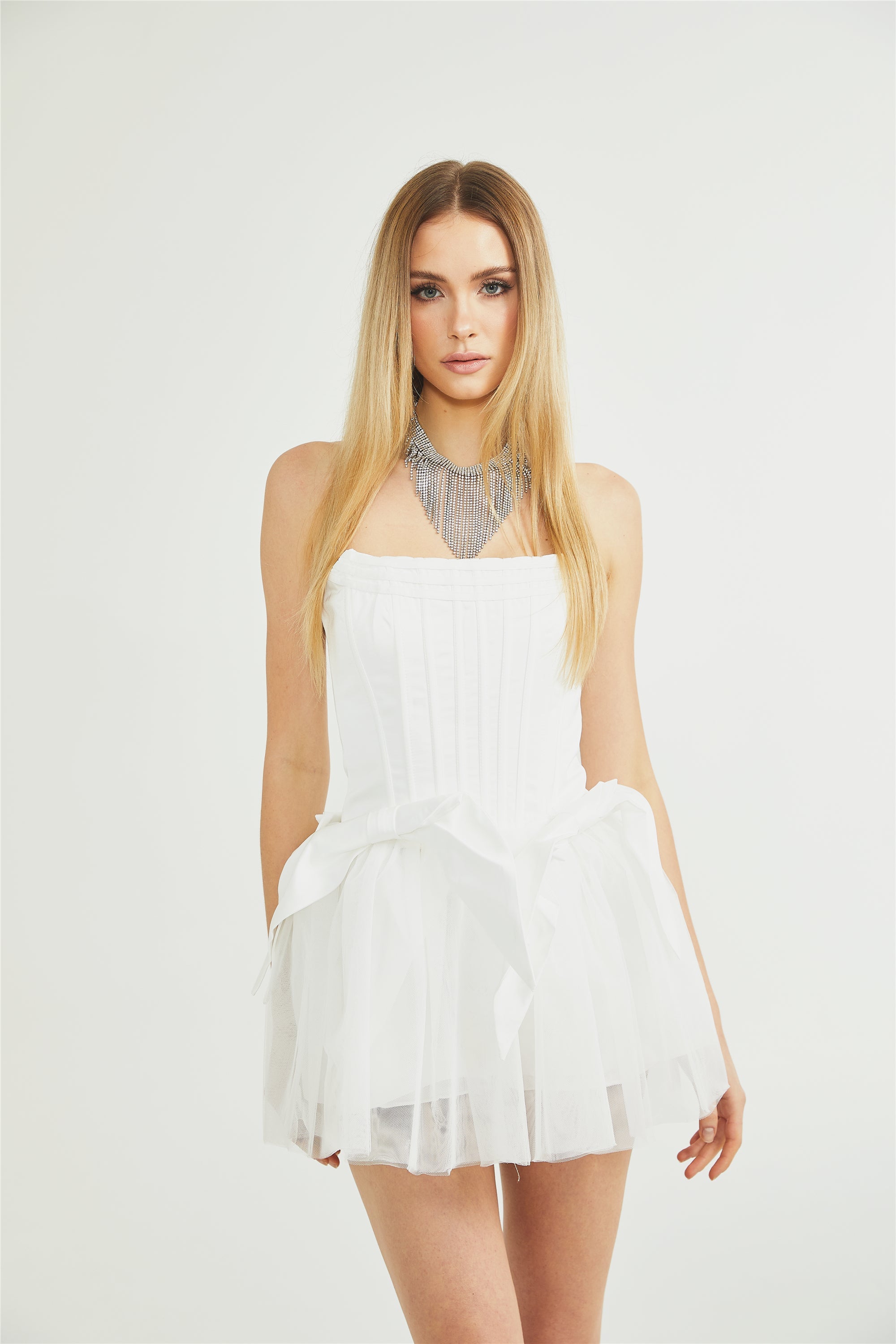 Joséphine corset tulle mini dress (US Only)