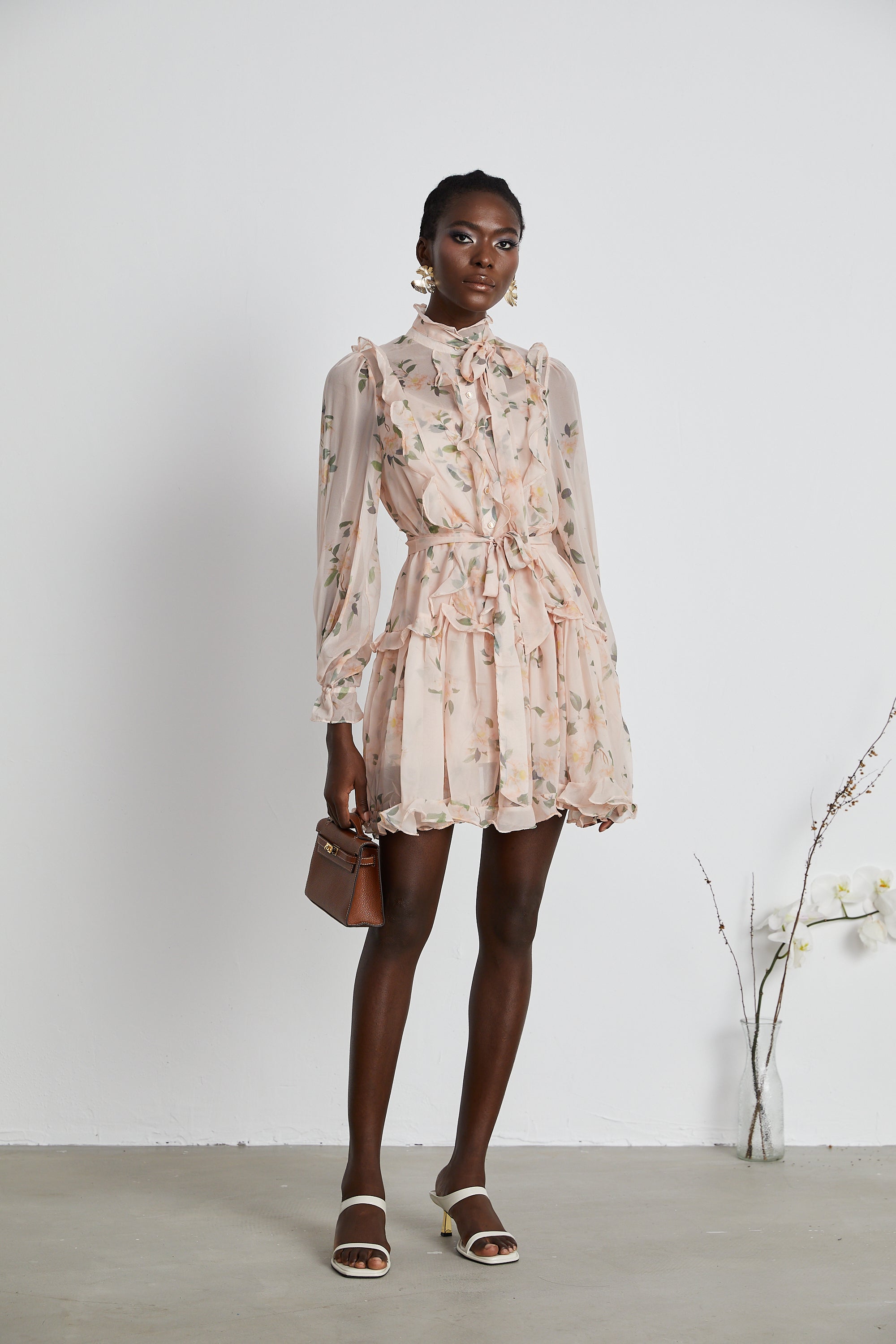 Chantal ruffled mini dress (US Only)