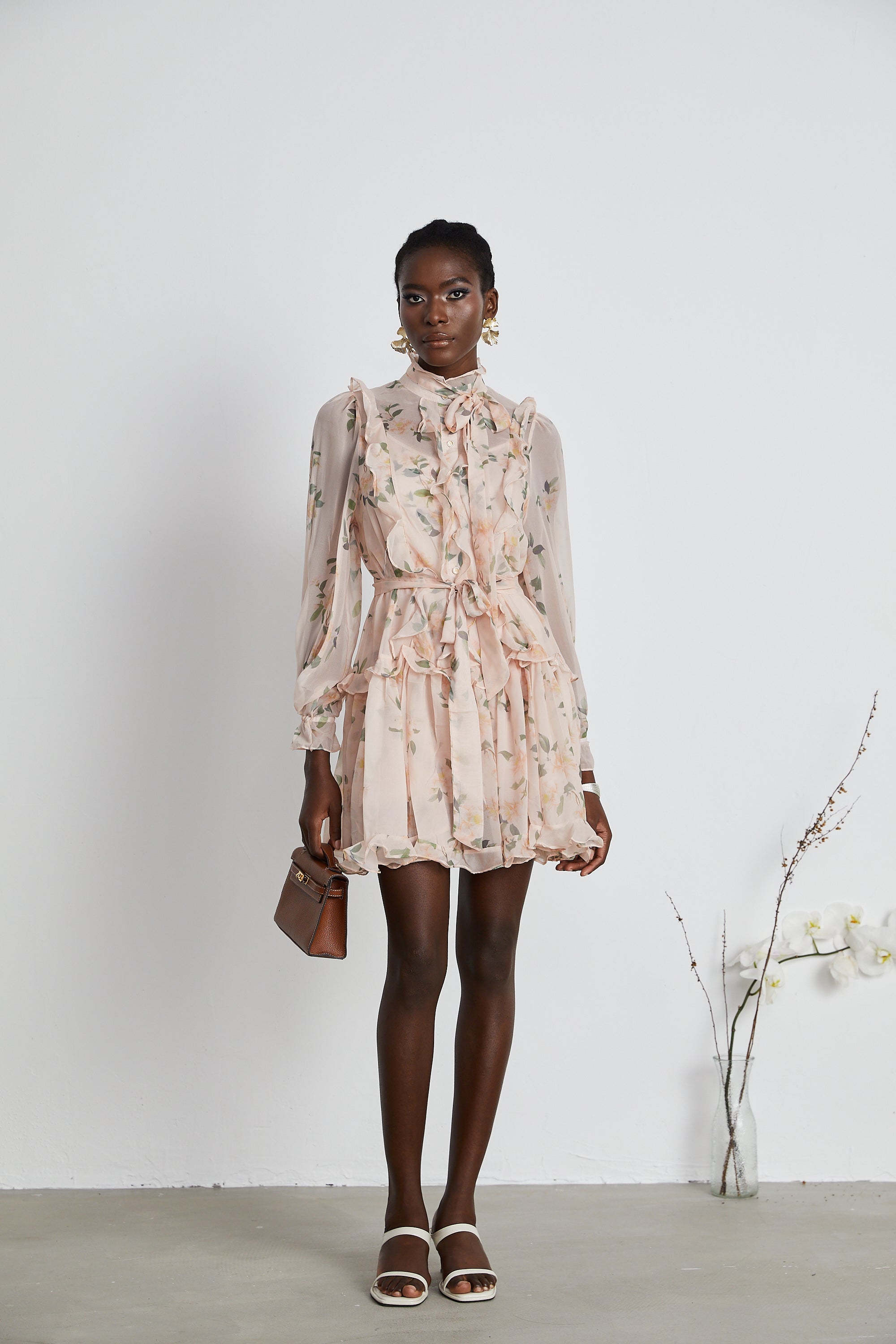 Chantal ruffled mini dress (US Only)