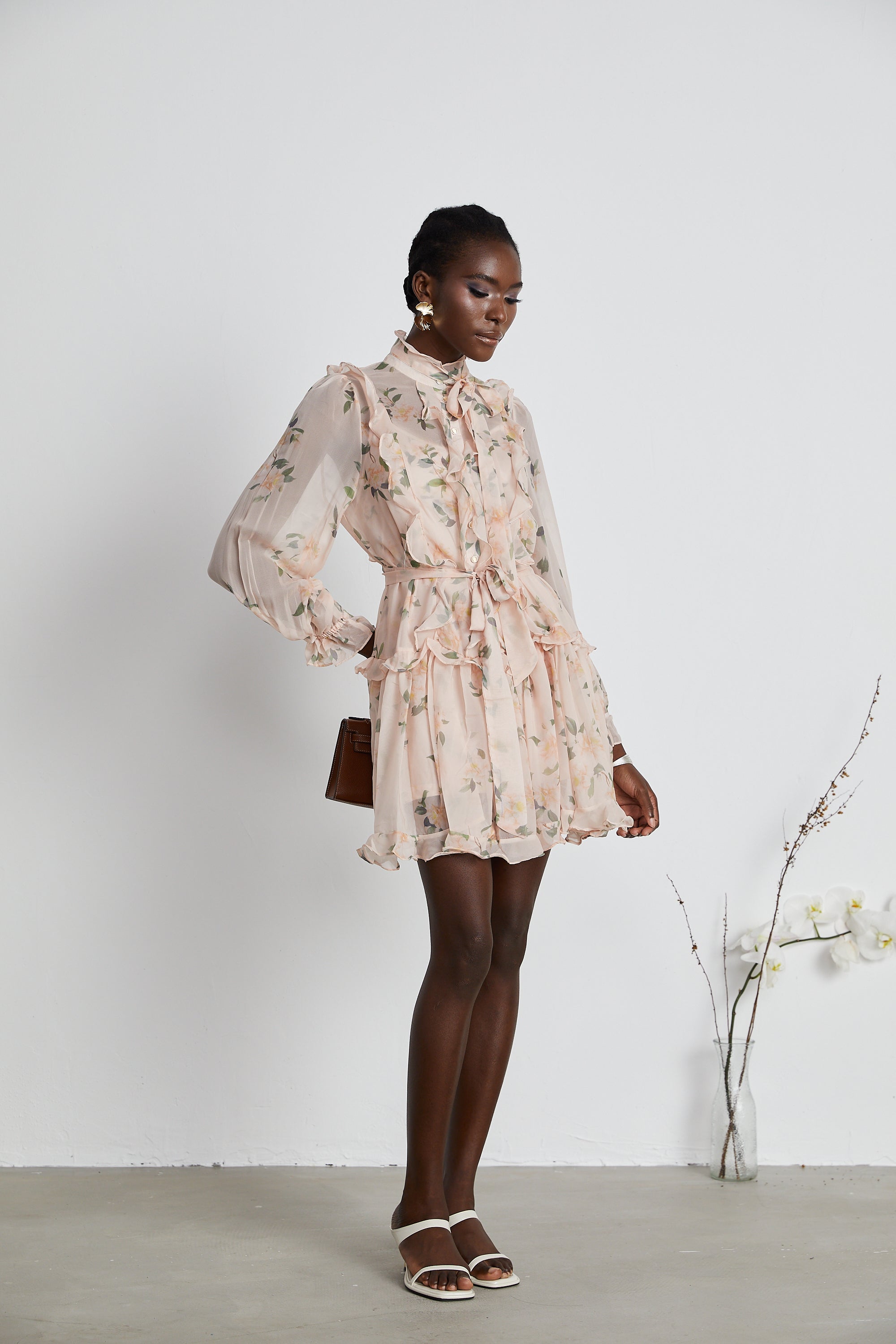 Chantal ruffled mini dress (US Only)