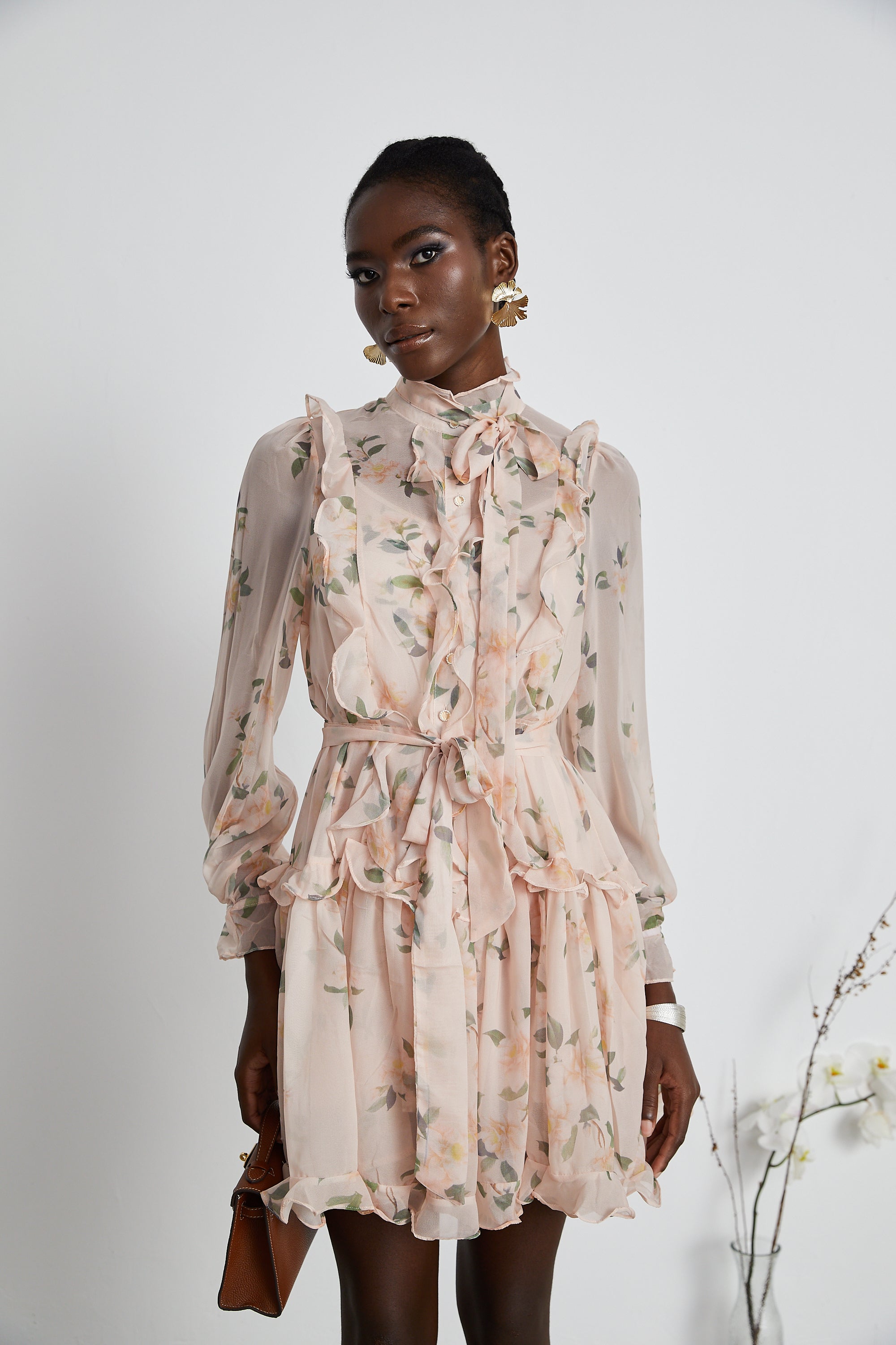 Chantal ruffled mini dress (US Only)