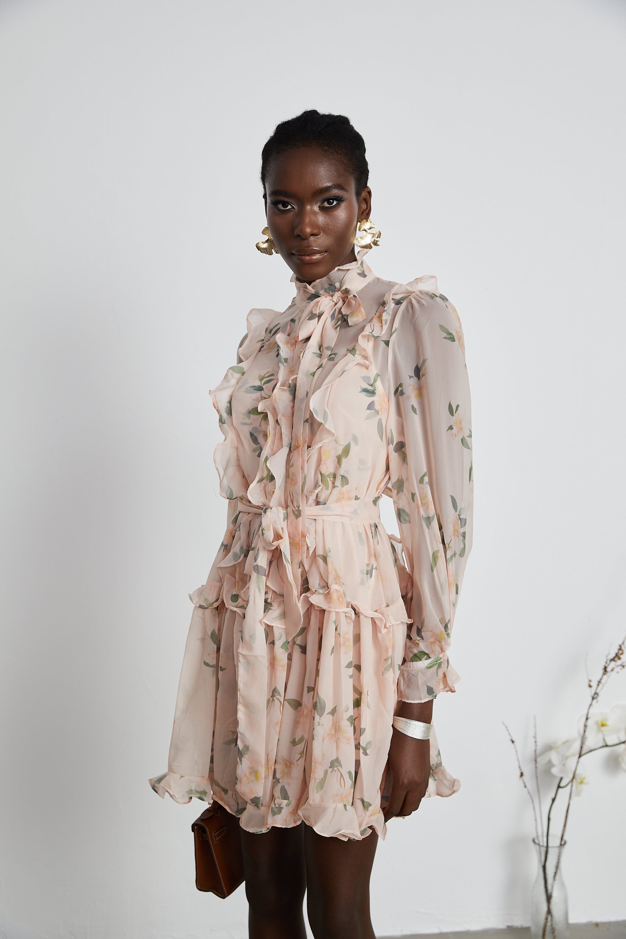 Chantal ruffled mini dress (US Only)